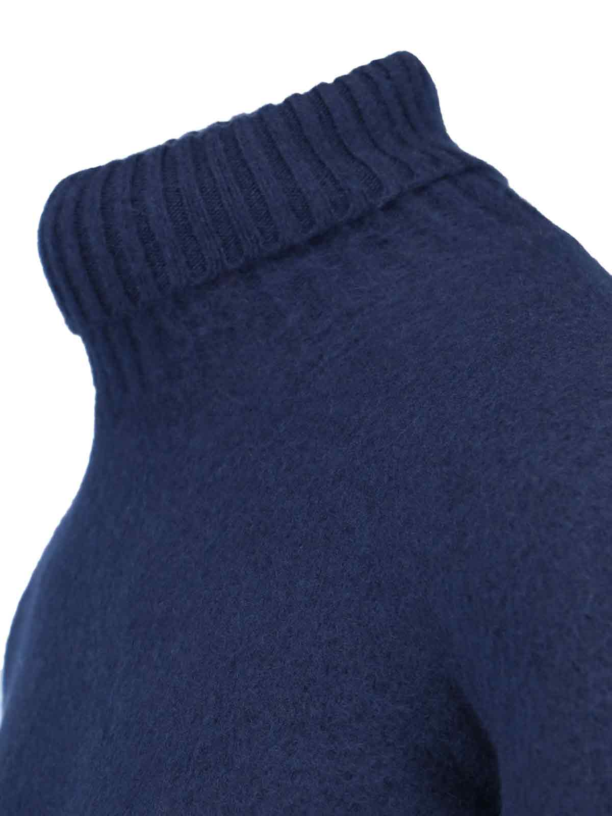 Shop Drumohr High Neck Sweater In Blue