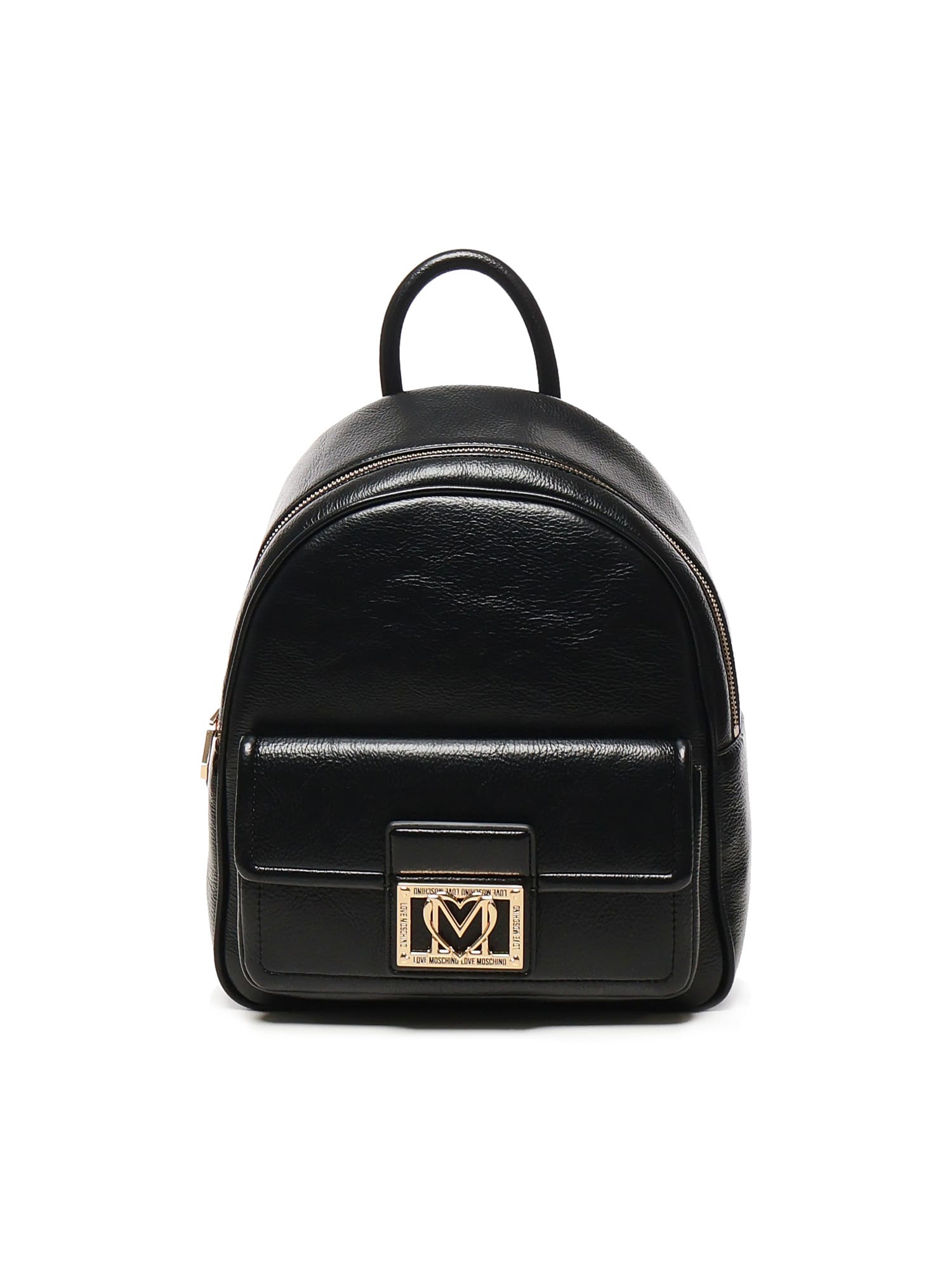 Love Moschino Backpack With Logo In Black