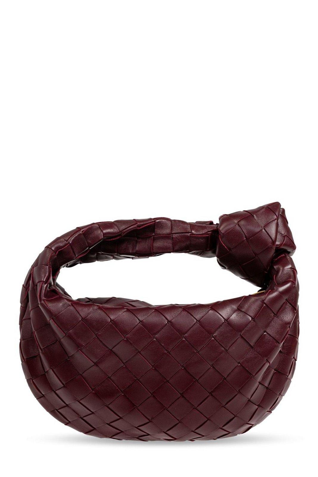 Bottega Veneta Jodie Mini Tote Bag In Burgundy