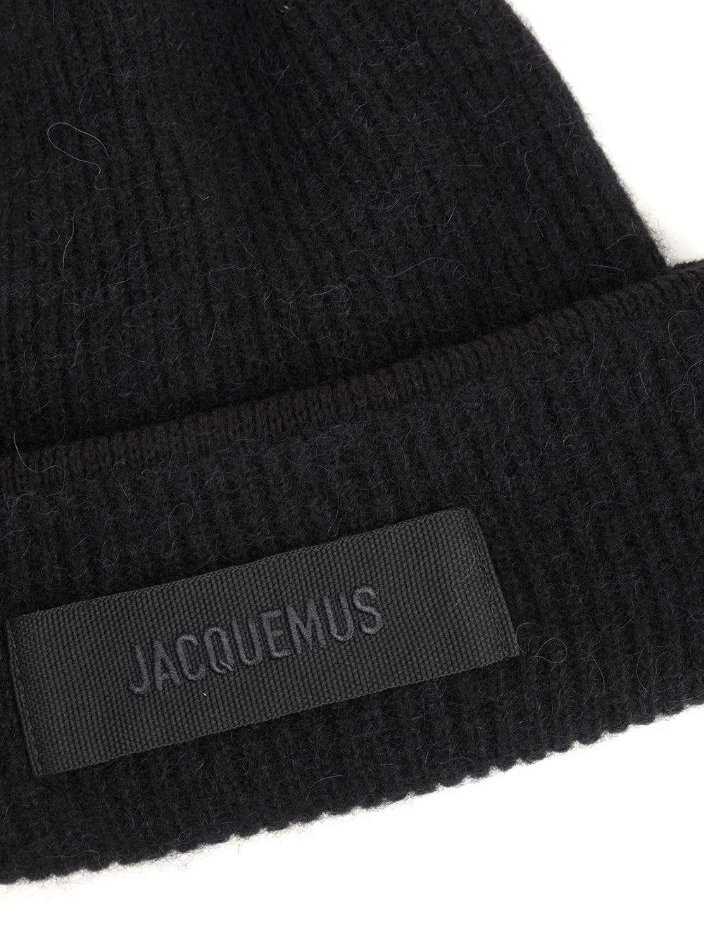 Jacquemus Le Bonnet Gros Grain Hat In Black