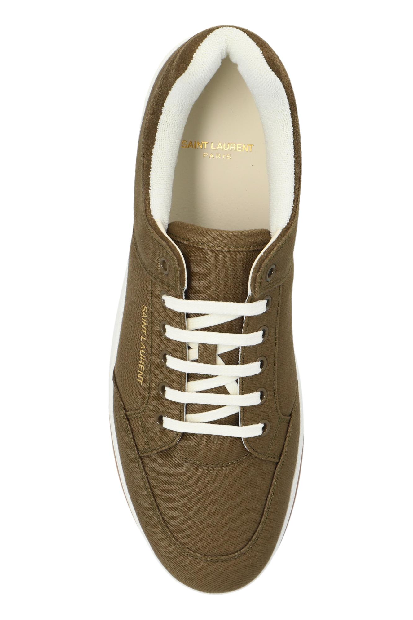 Shop Saint Laurent Sl/61 Lace-up Sneakers