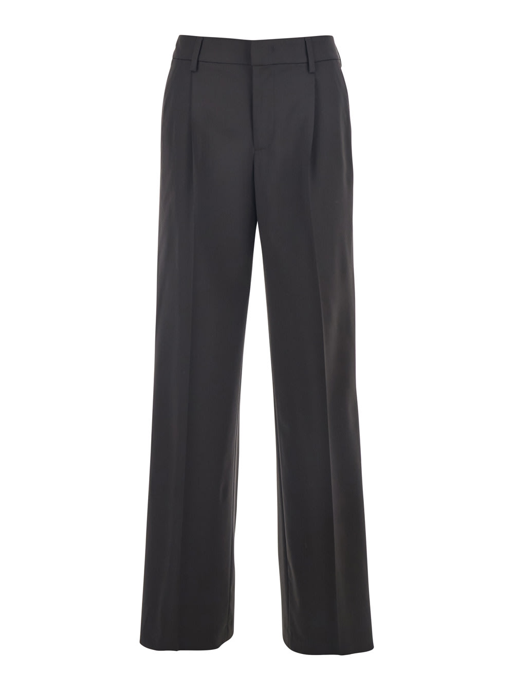 Pt Torino Lola Fine Cavallery Stretch Twill In Brown