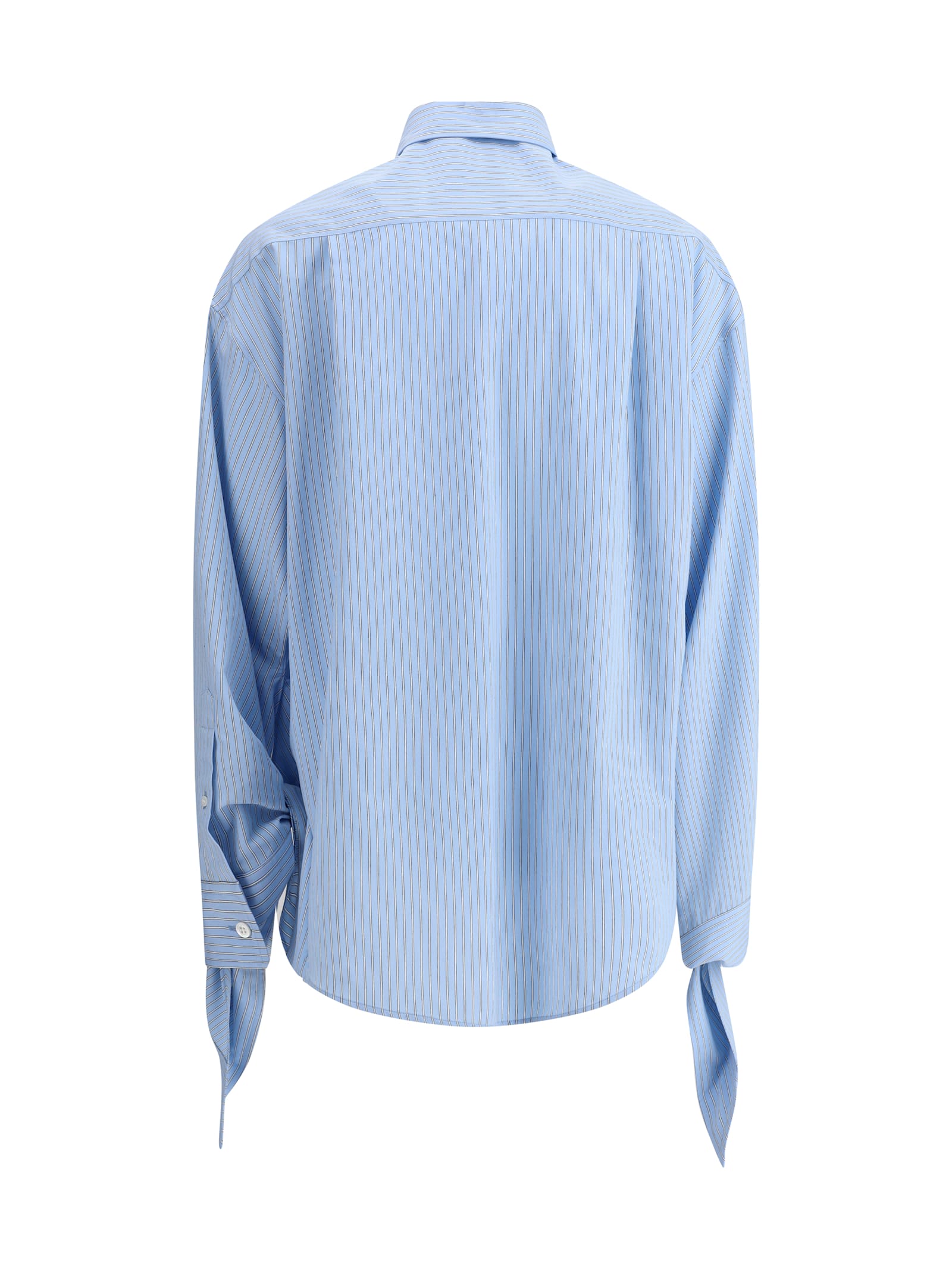 Balenciaga Women Embroidered Viscose Blend Oversize Shirt