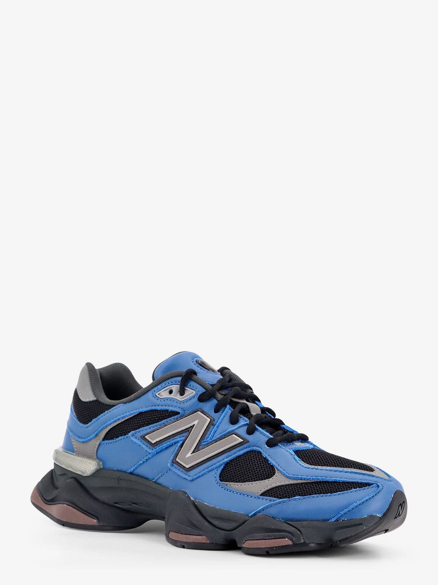 Shop New Balance Leather And Mesh Sneakers In Blue