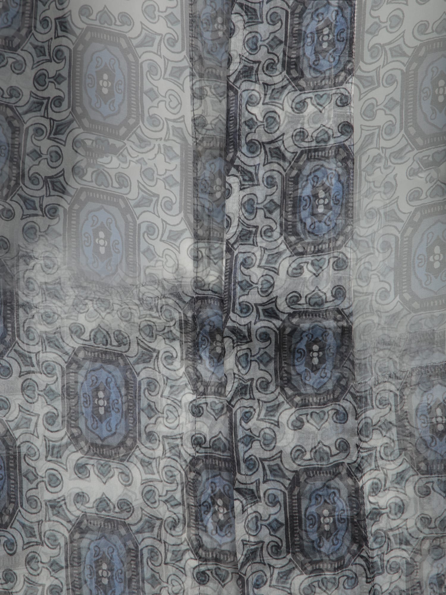 Shop Pierre-louis Mascia Kobes Organza Blue Duster Coat