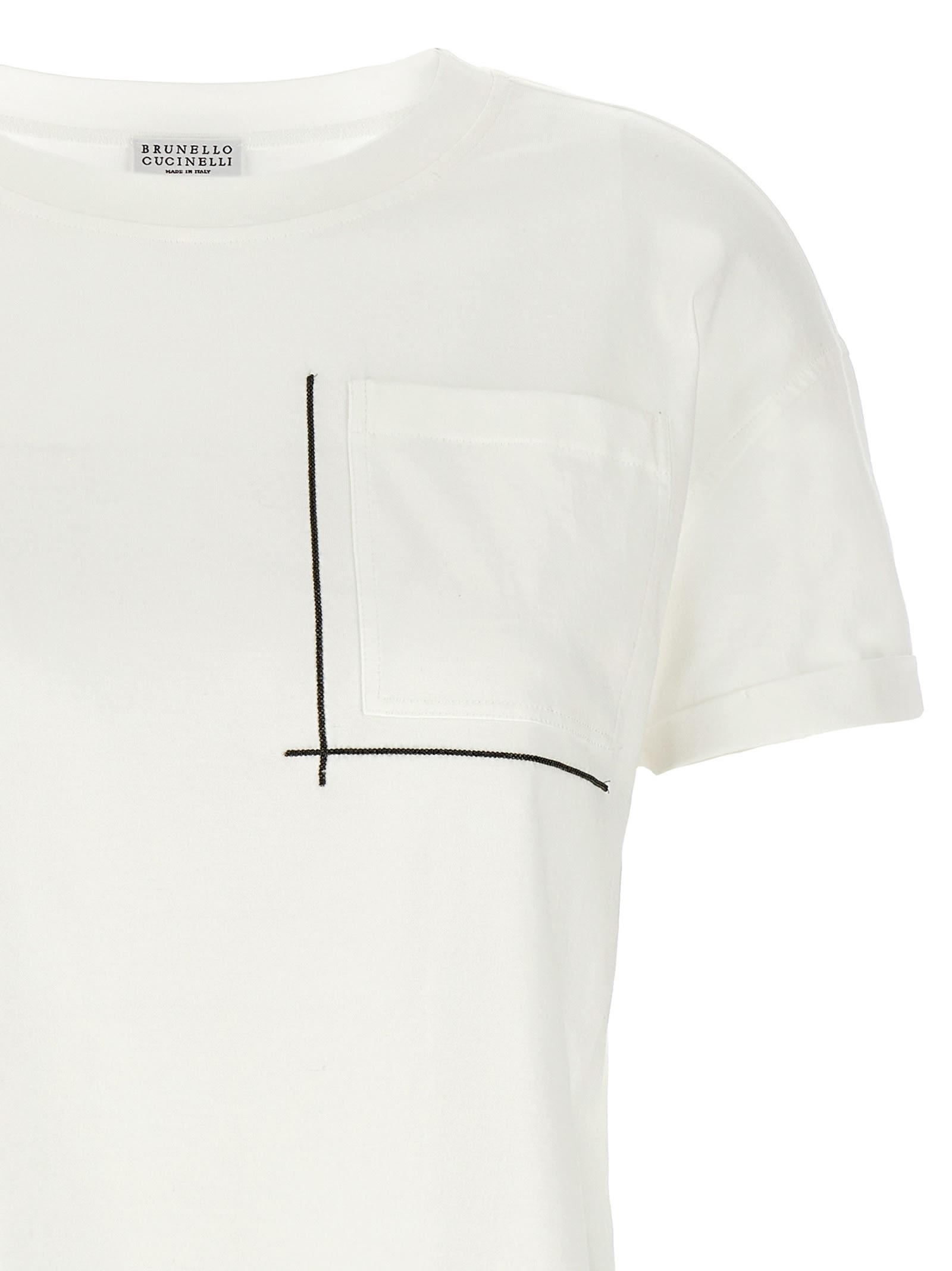 Brunello Cucinelli Item O-neck Short-sleeved T-shirt In White