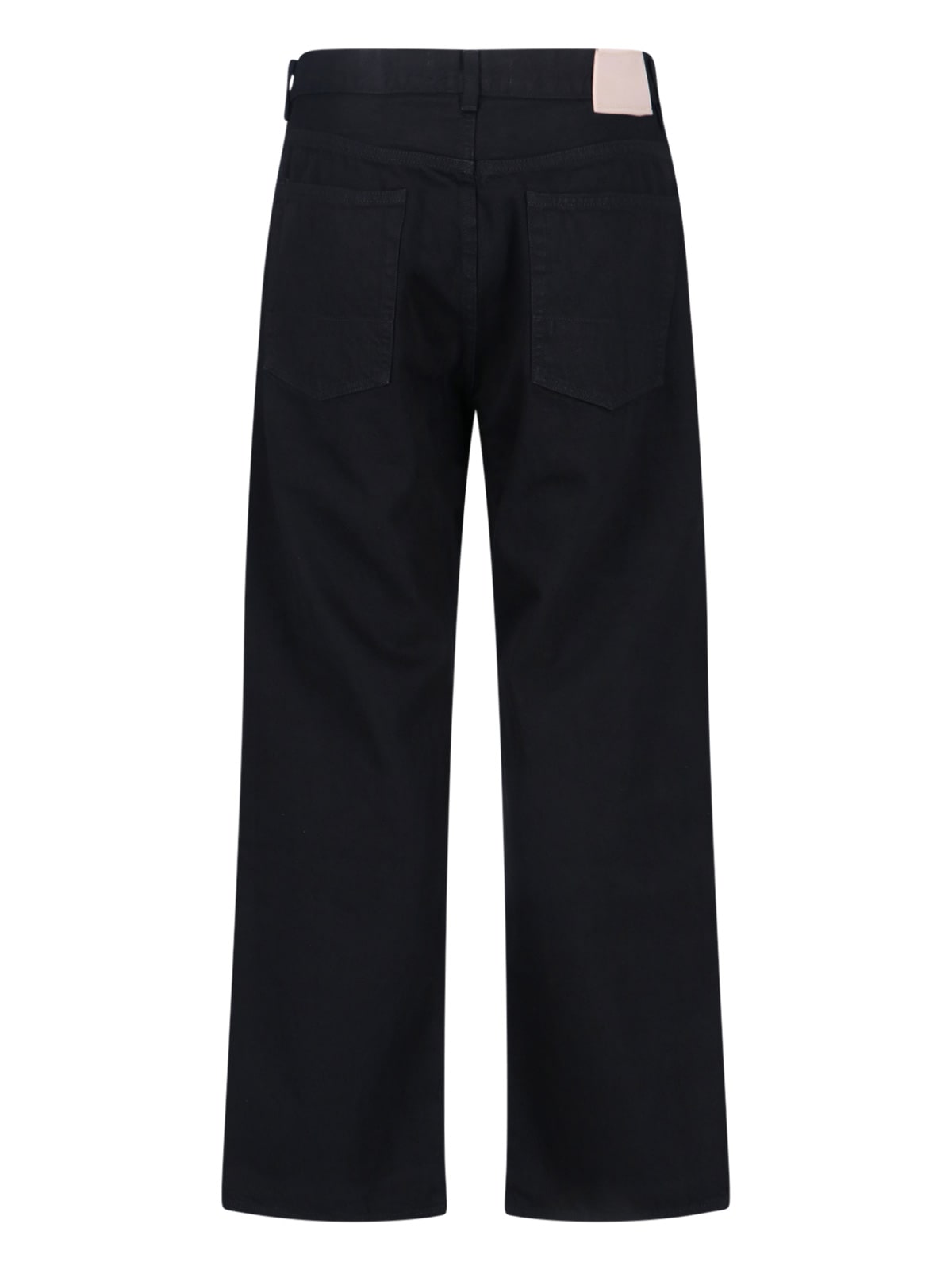 Our Legacy Straight Leg Five-pocket Trousers With Belt Loops In Black