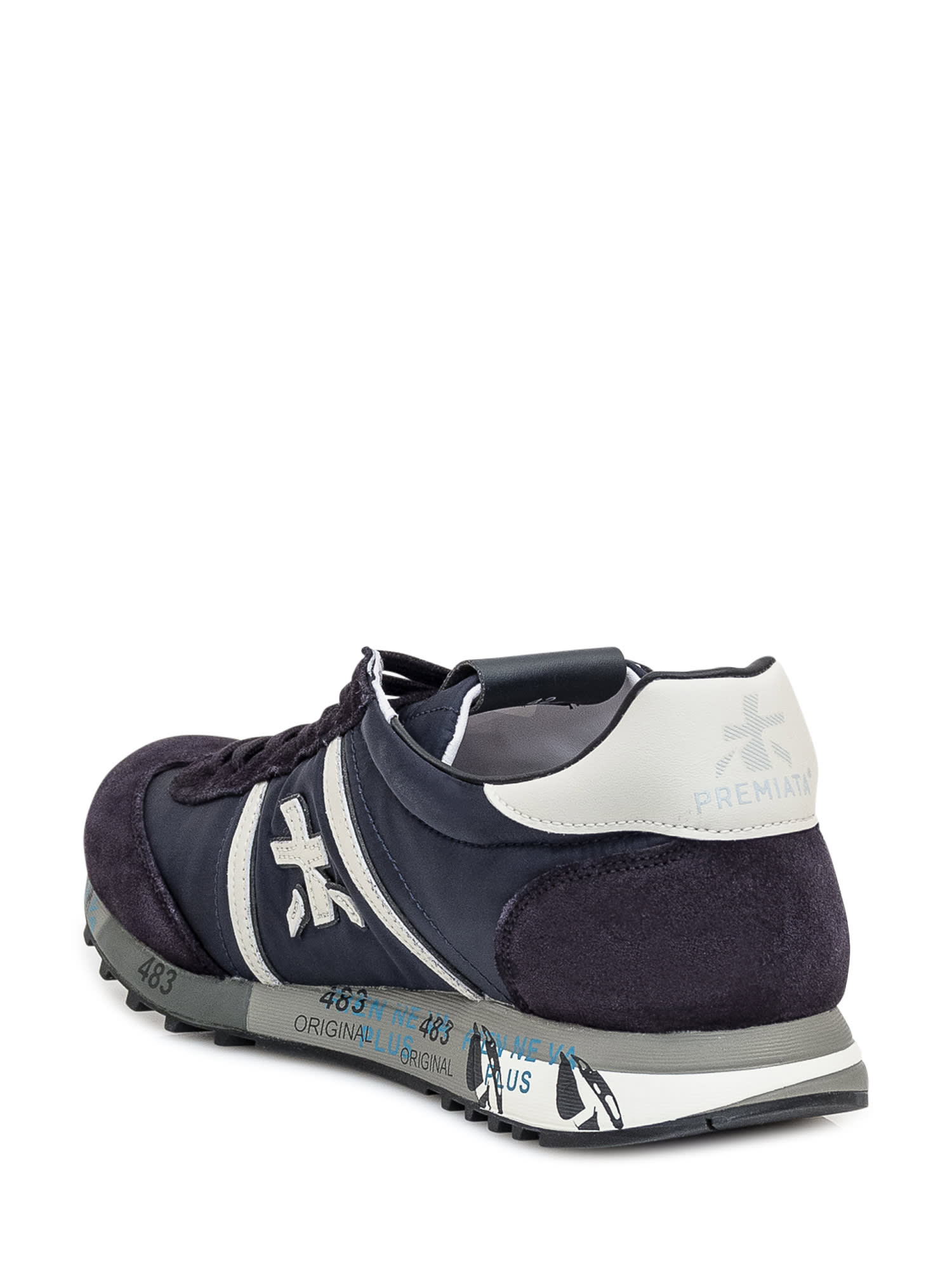 Shop Premiata Sneaker With Logo In Blu