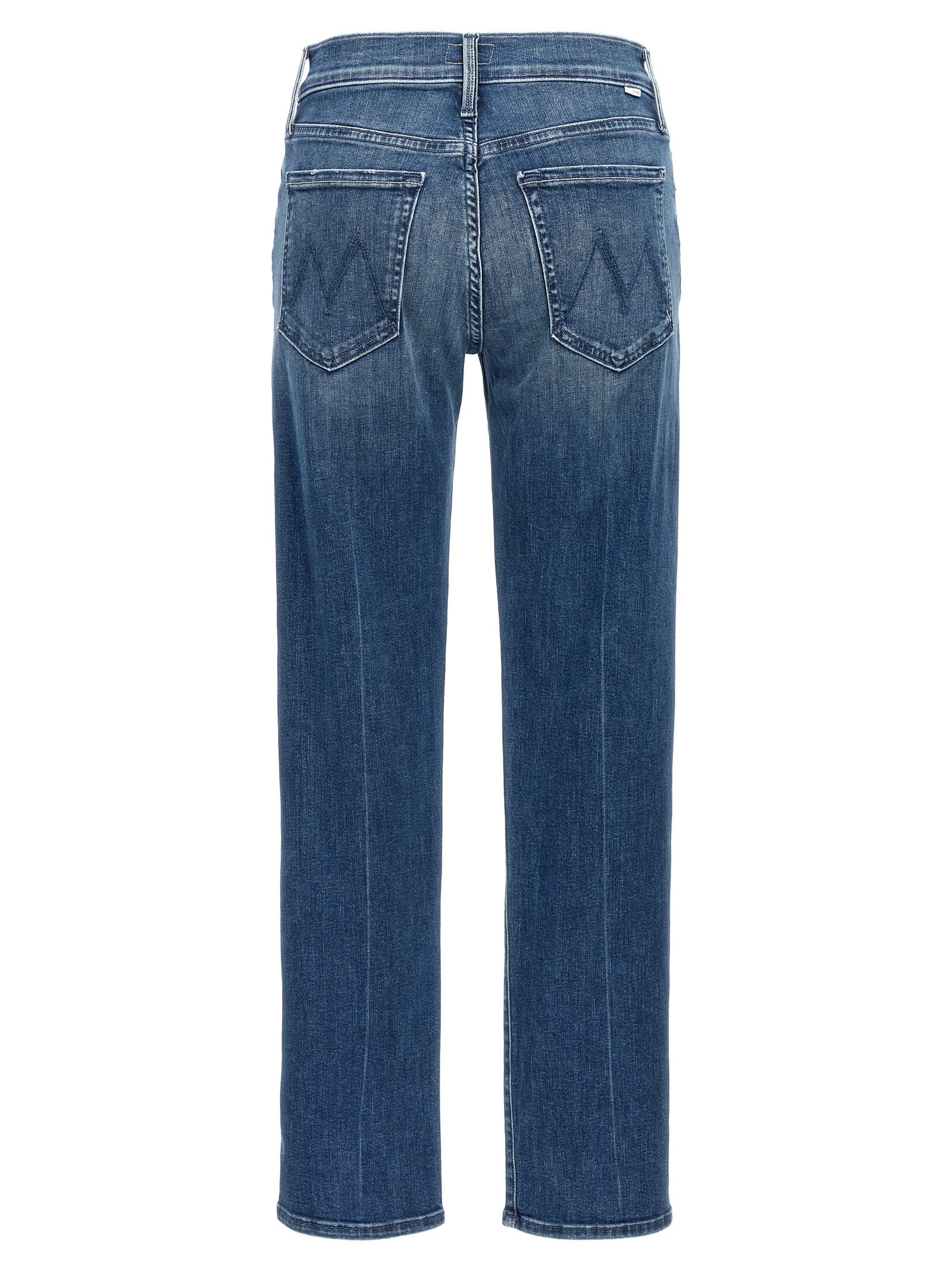 Shop Mother The Mid Rise Hoker Hover Jeans In Blue