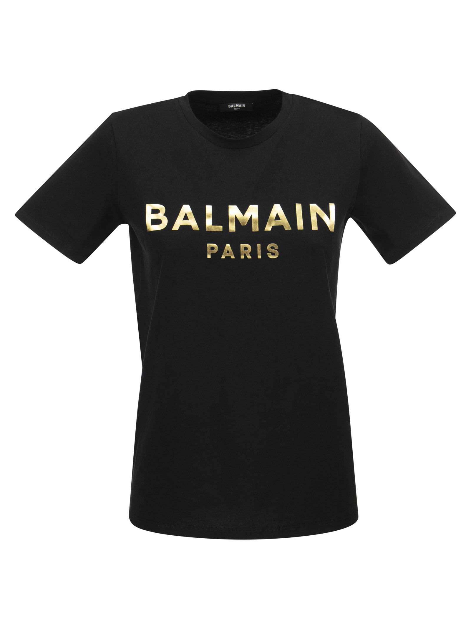 Balmain T-shirt With Gold Print