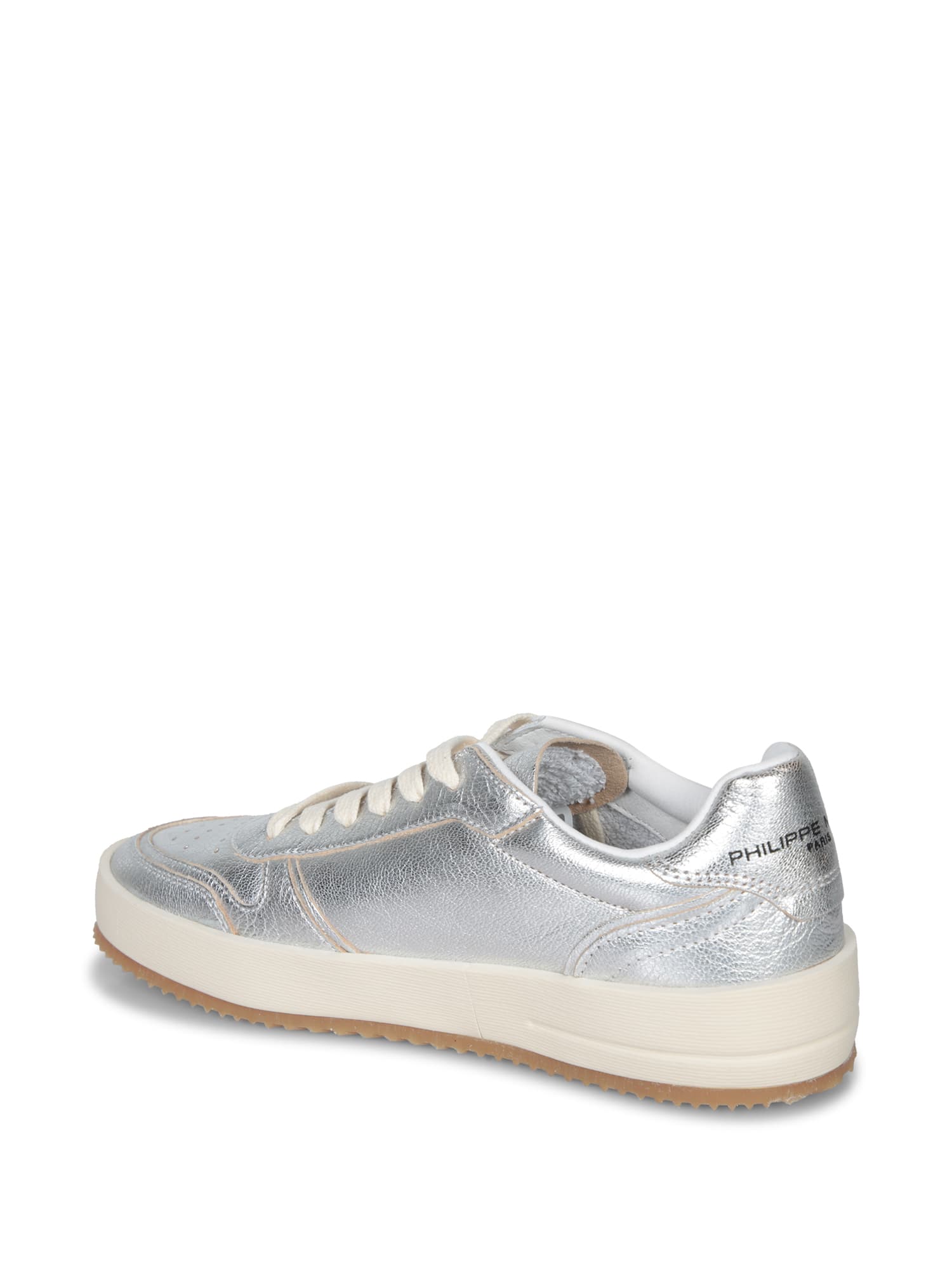 Philippe Model Nice Low Silver Sneakers