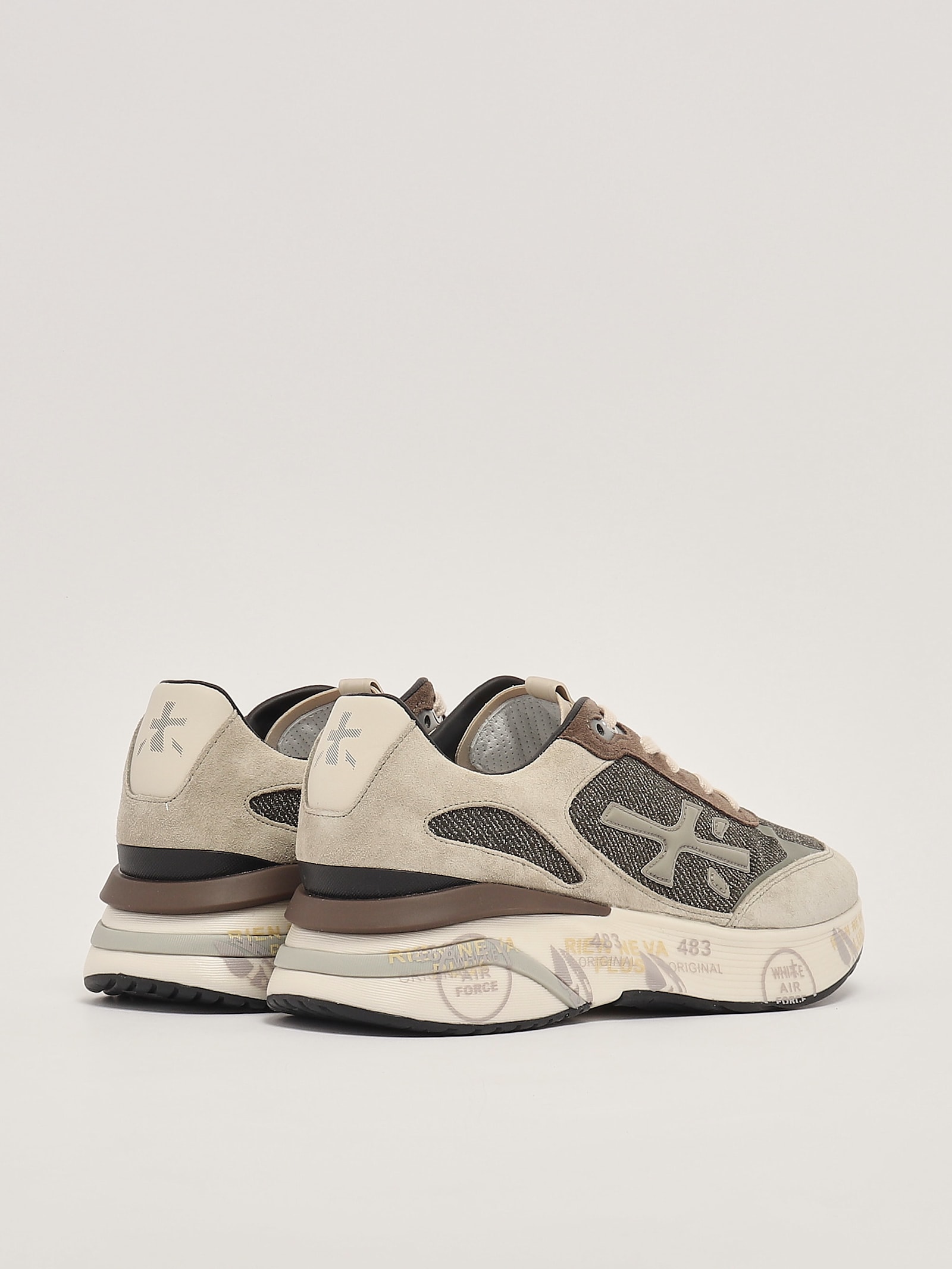 Shop Premiata Sneakers Sneaker In Marrone