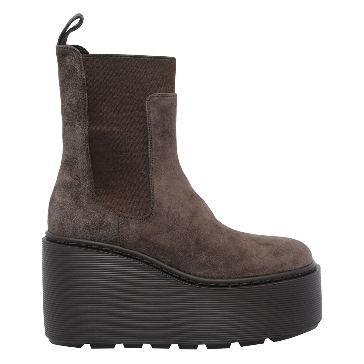 Vic Matie F20 Wedge Stripy Bootie In Multi