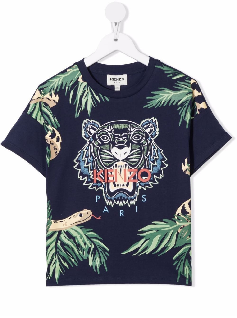 Kenzo Kids Kenzo Boy Cotton T-shirt With Jungle Print