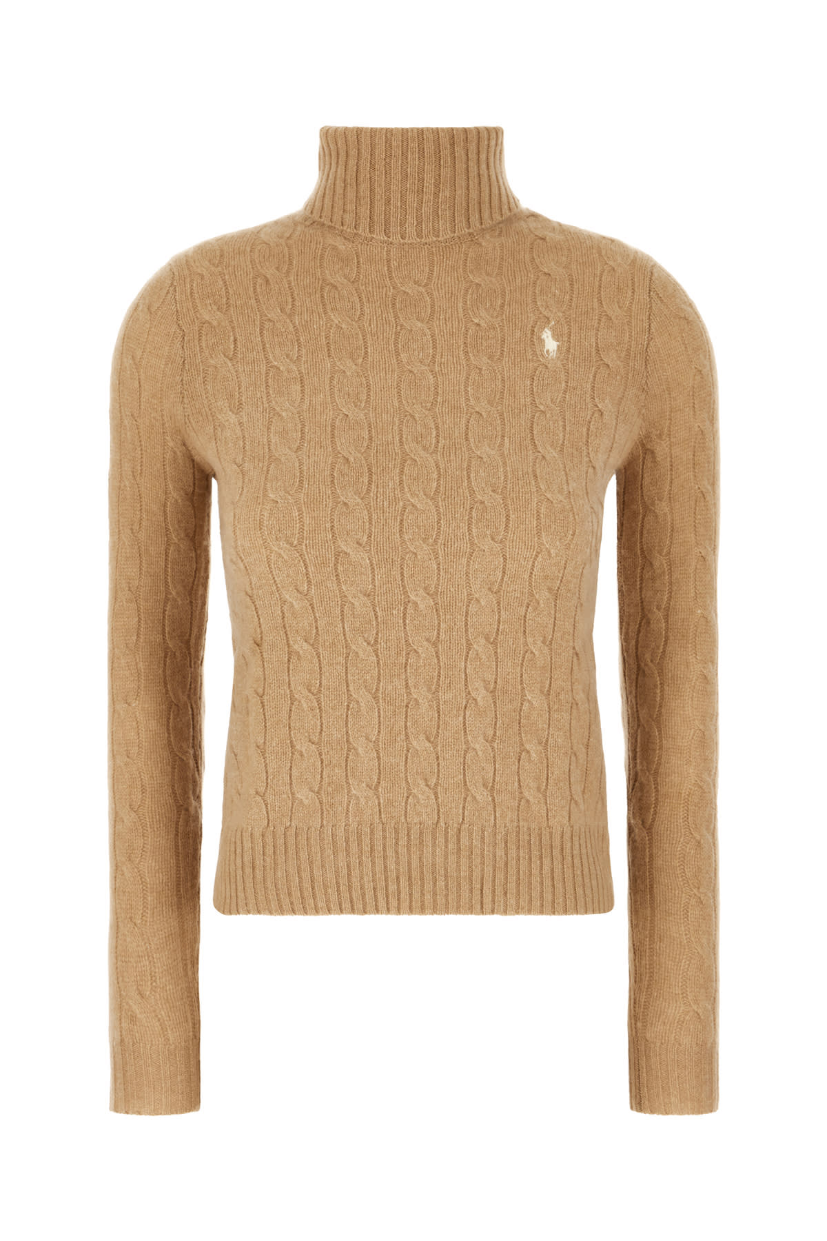 Polo Ralph Lauren Camel Wool Blend Sweater In Collection Camel Melange