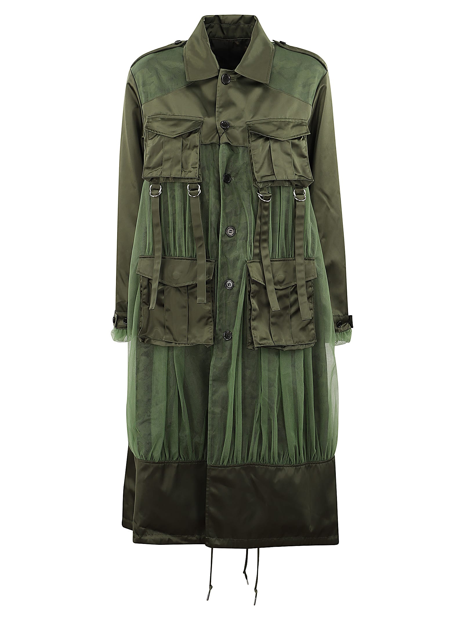 Shop Comme Des Garçons Ladies Coat In Khaki