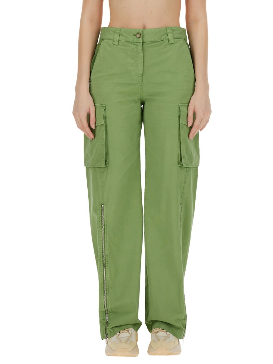 Stella Mccartney Cargo Pants In Pistachio (green)