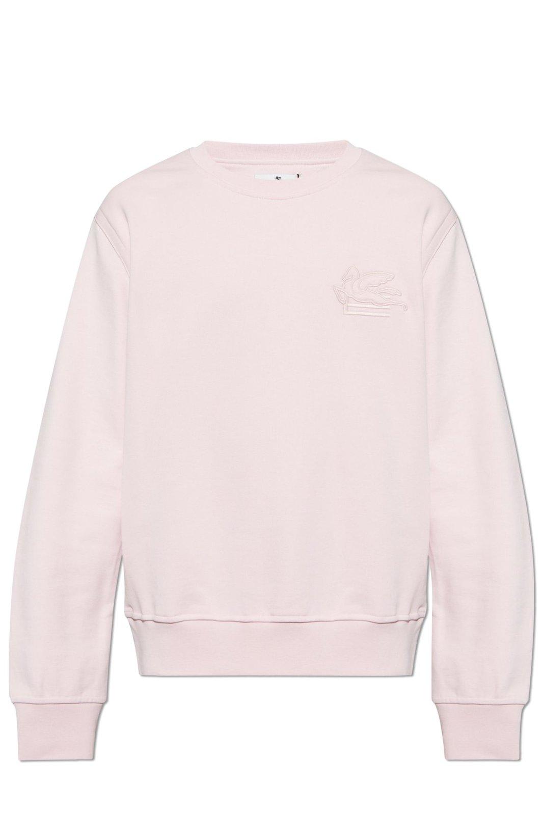 Pegaso-embroidered Long-sleeved Sweatshirt