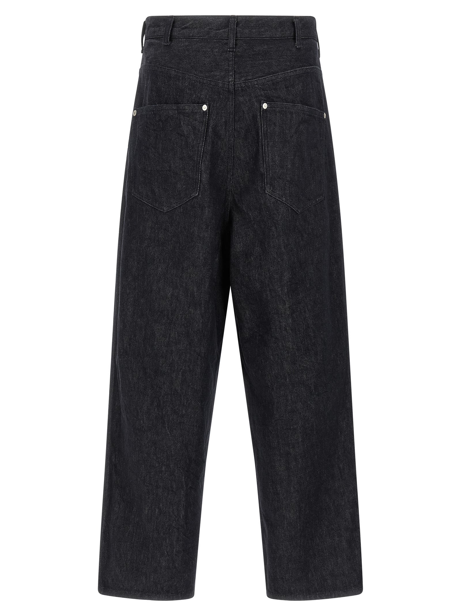 Comme Des Garçons Homme Deux Garment-dyed Jeans In Blue