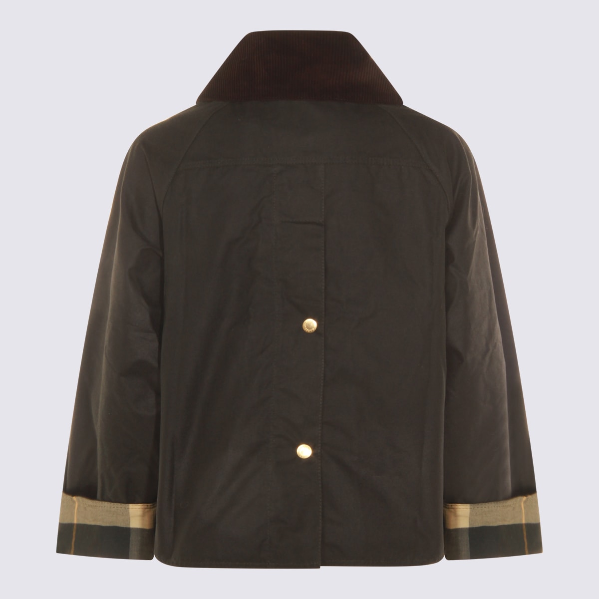 Barbour Green Cotton Casual Jacket In Brown