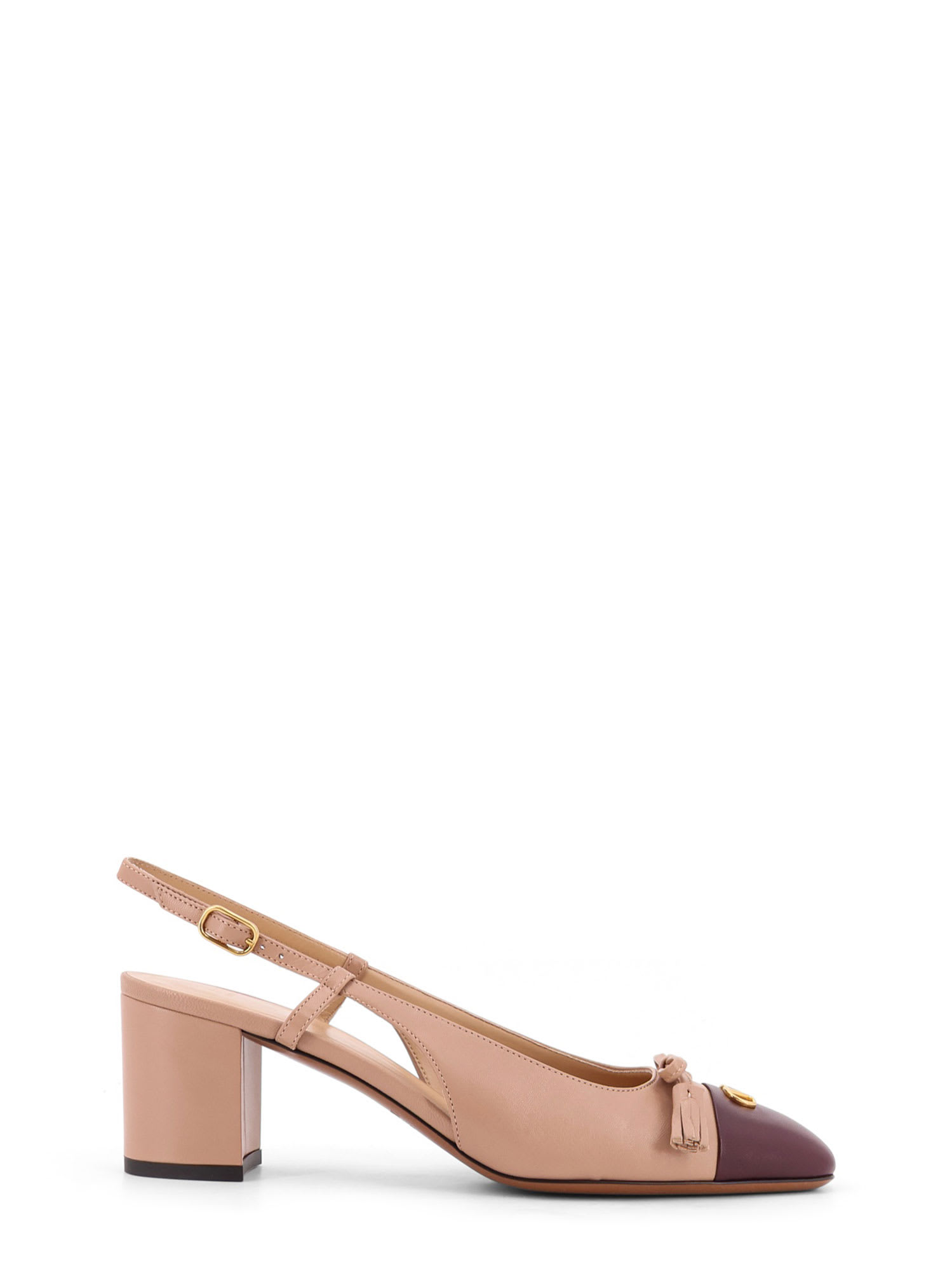 Valentino With Heel Rose Cannelle-dark Garnet In Multi