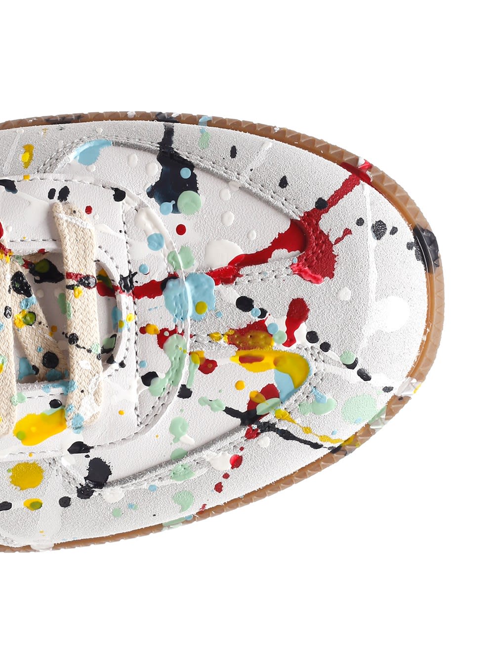 Maison Margiela Replica Paint Splatter-effect Low-top Sneakers In White