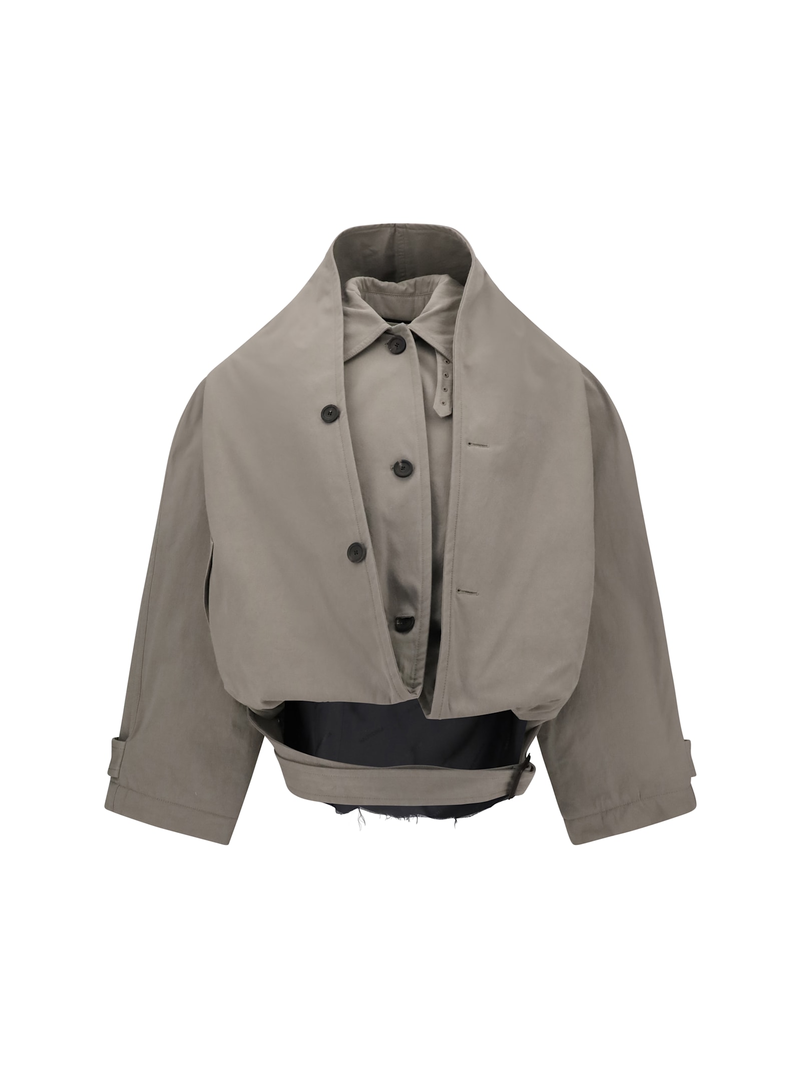 Reverse Hooded Trench Coat