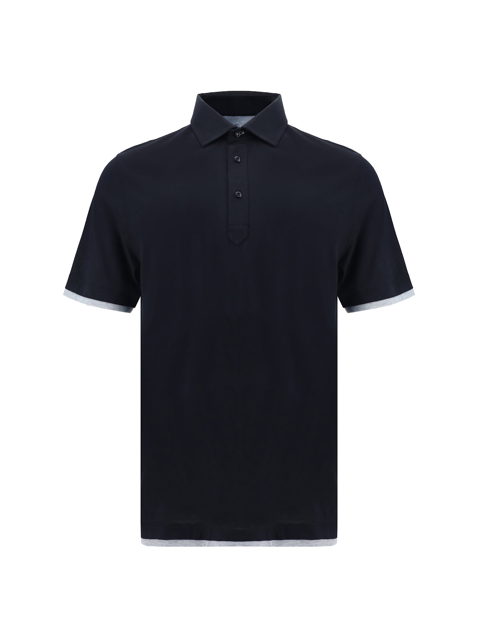 Shop Brunello Cucinelli Polo Shirt In 101+9300