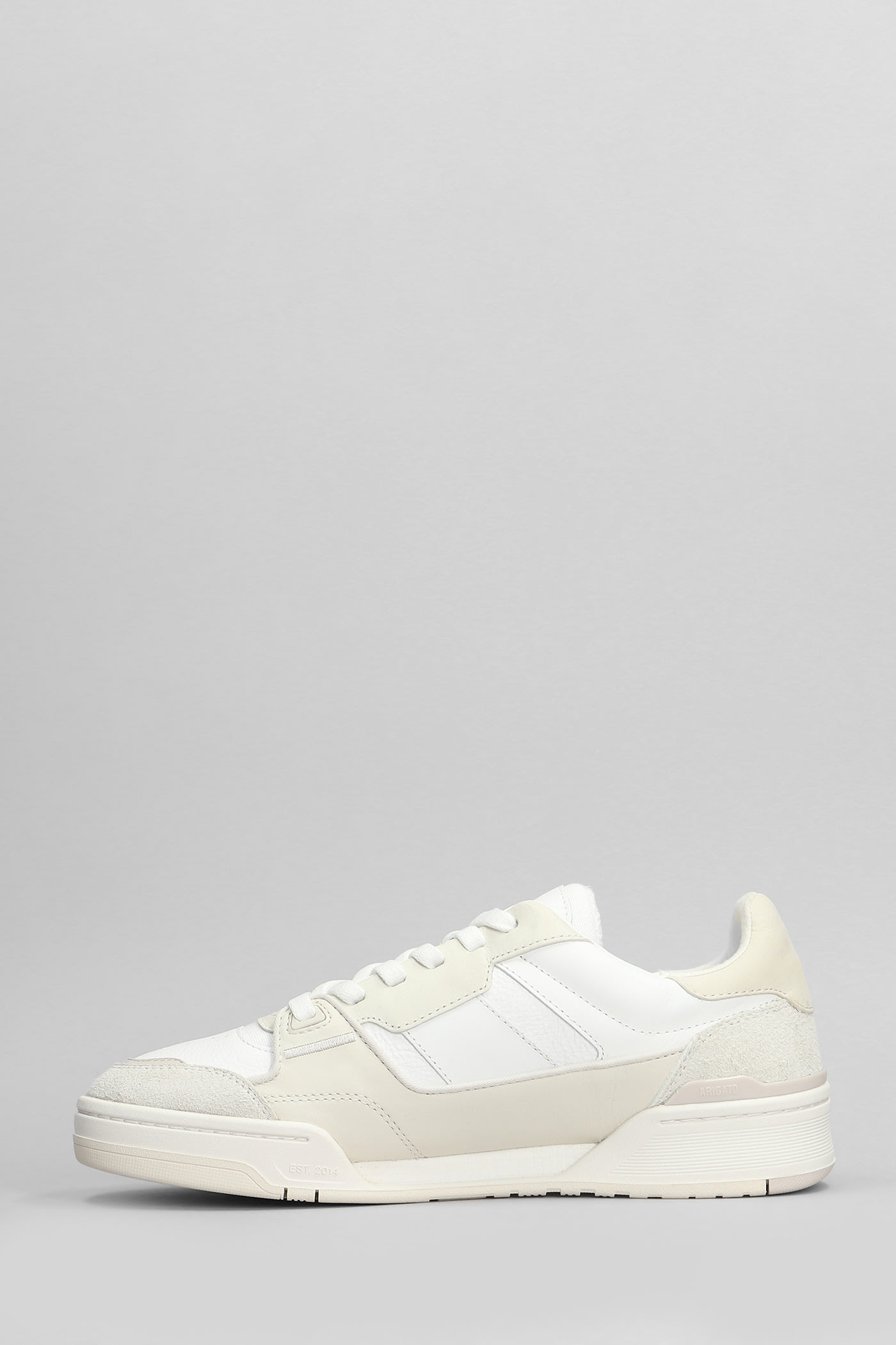 Axel Arigato Chunky Sole Sneakers With Smooth And Textured Upper In White