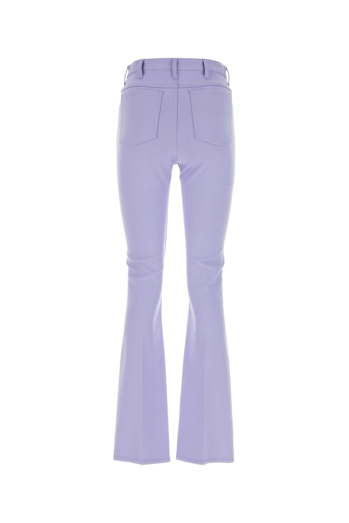 Shop Marni Lilac Stretch Jersey Pant In Thistle