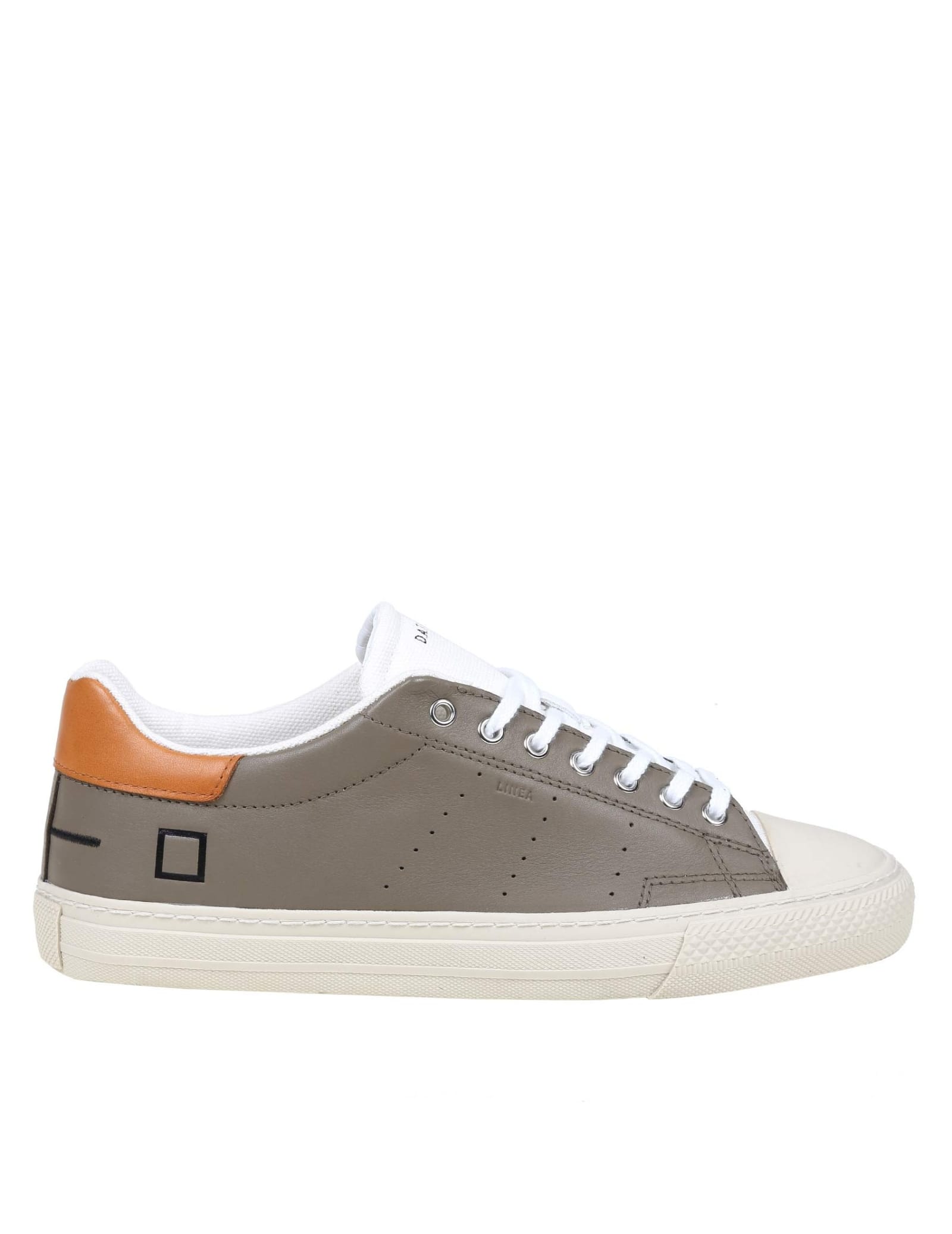 D.A.T.E. Army Color Leather Sneakers