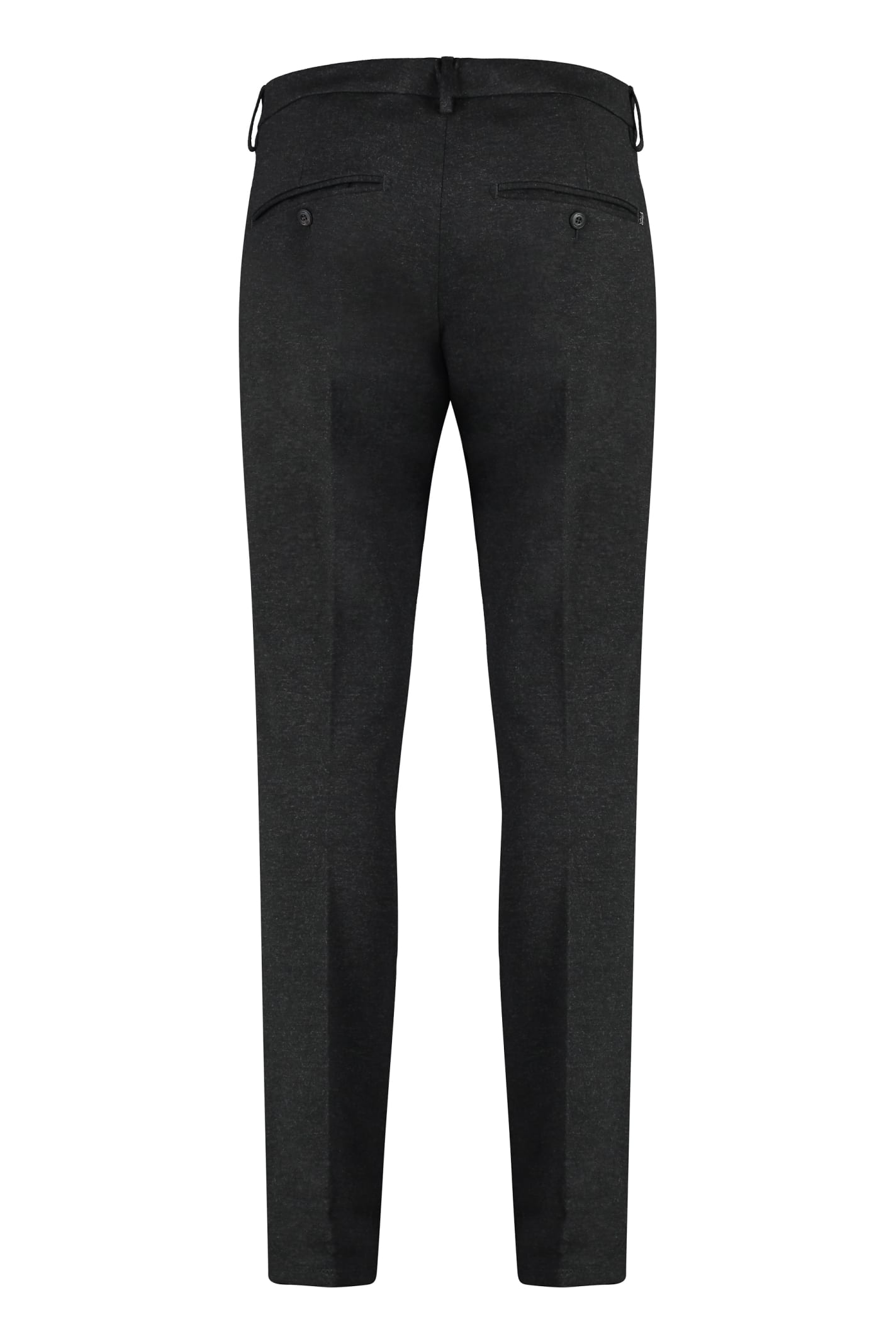 Dondup Gaubert Wool Blend Chino Pants In Grey