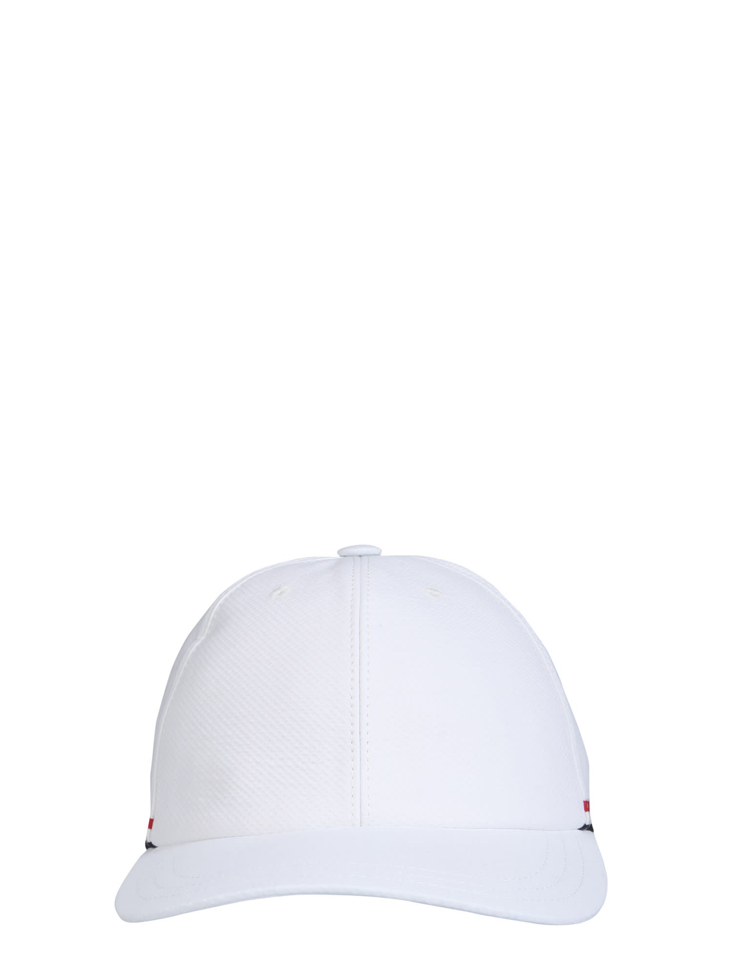 Thom Browne Baseball Cap In Bianco