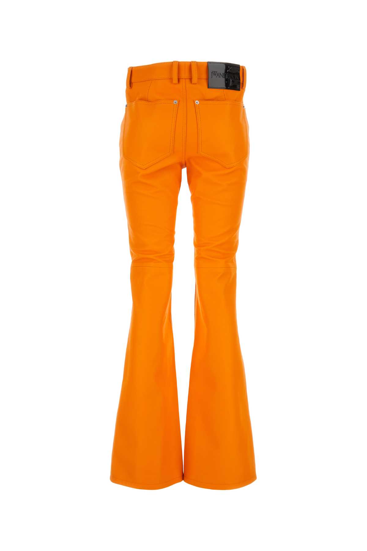 Jw Anderson Orange Leather Trouser