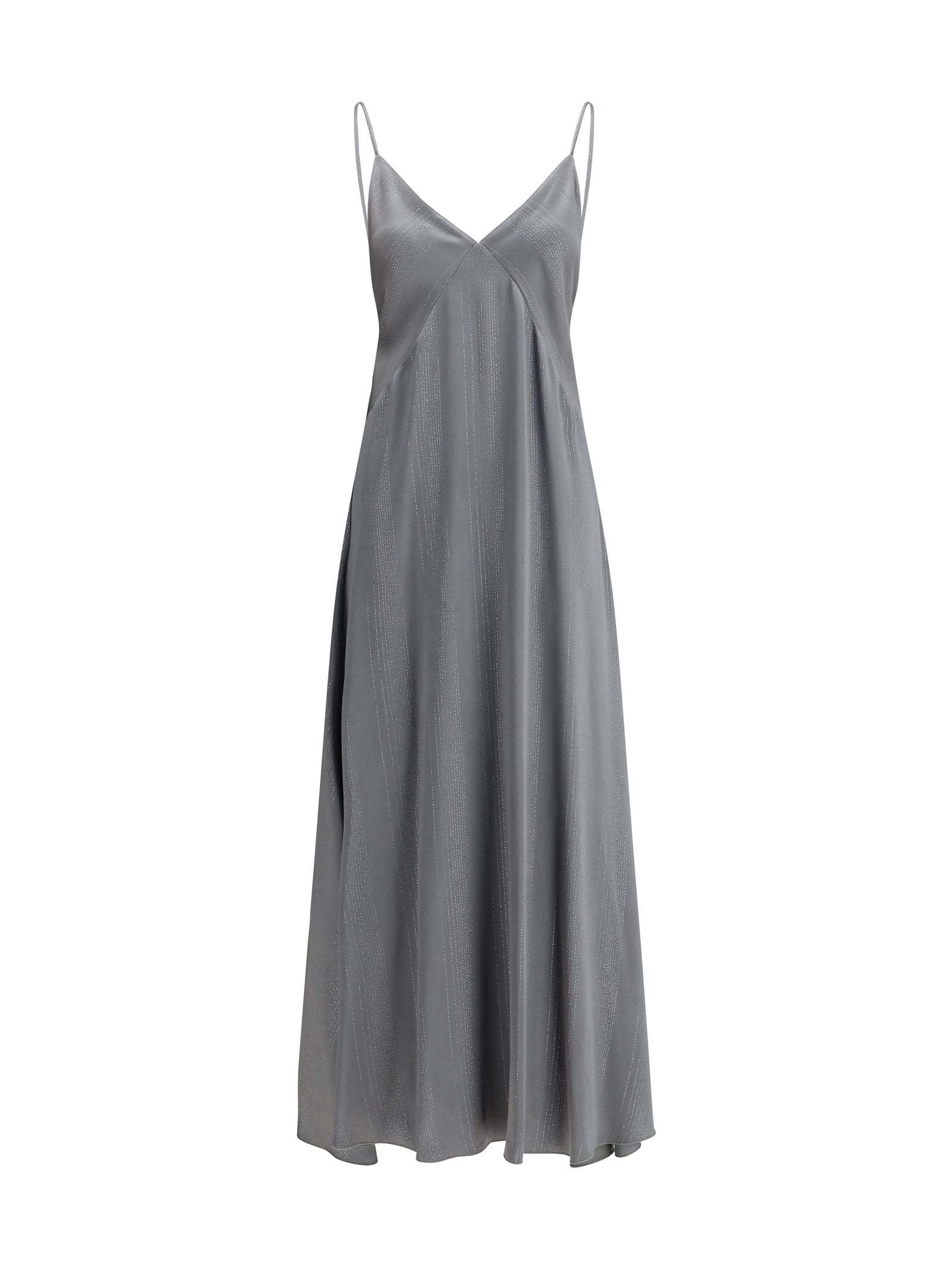 Forte Forte Spaghetti-strap Dress In Gray