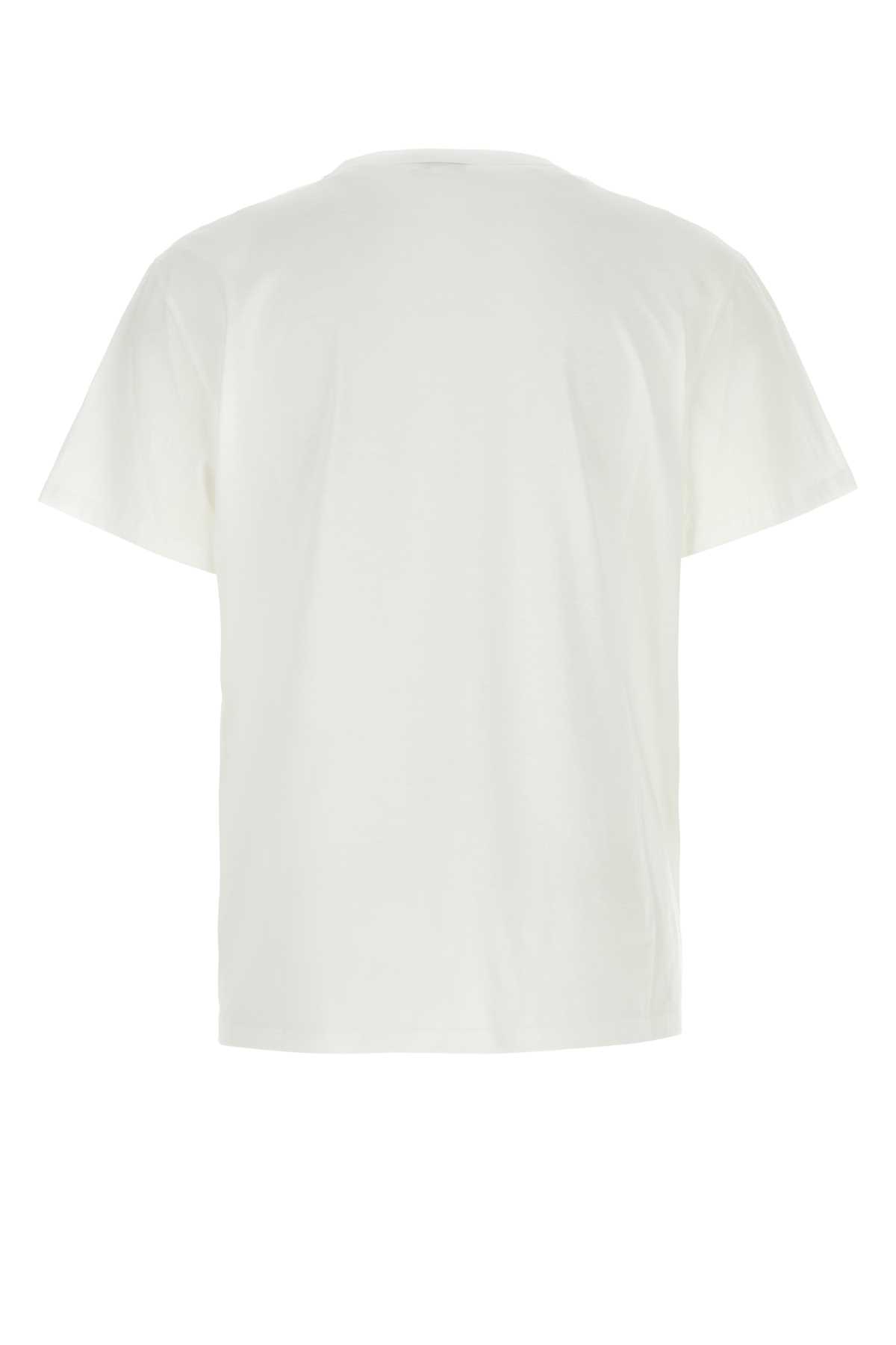 Shop Alexander Mcqueen White Cotton T-shirt In Whiteblack