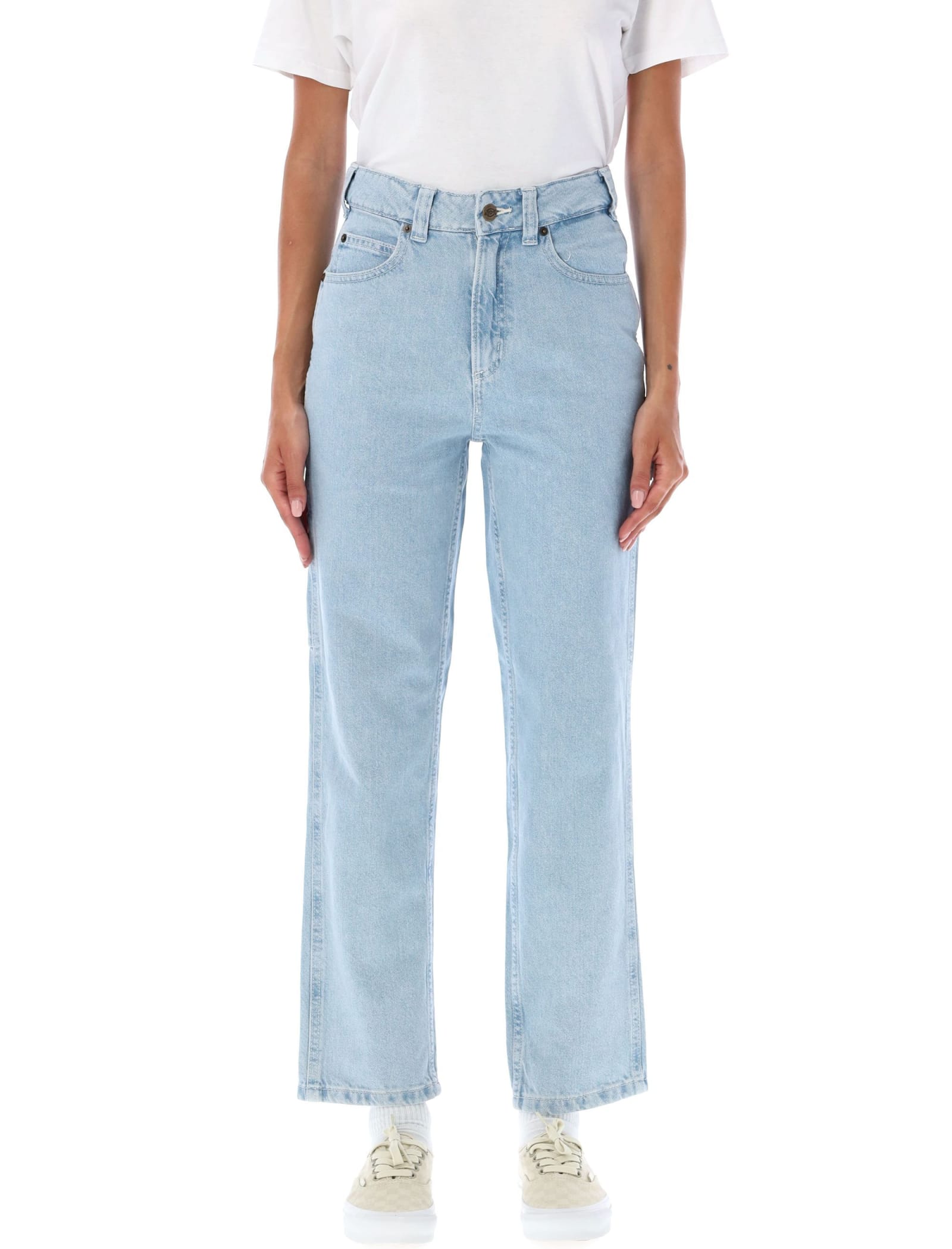Shop Dickies Ellendale Denim Jeans In Vintage Aged Blue