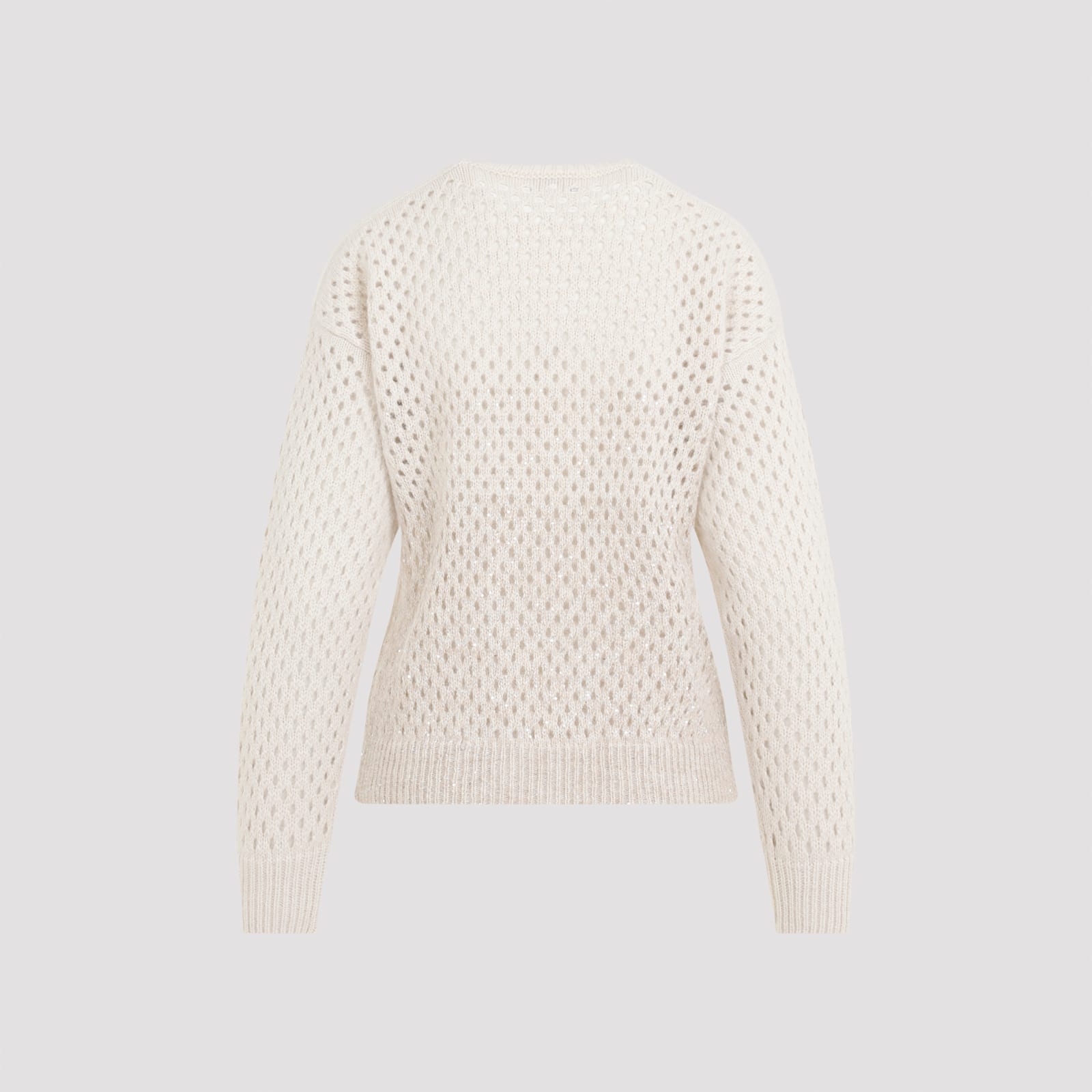 Shop Peserico Rete Sweater In Beige