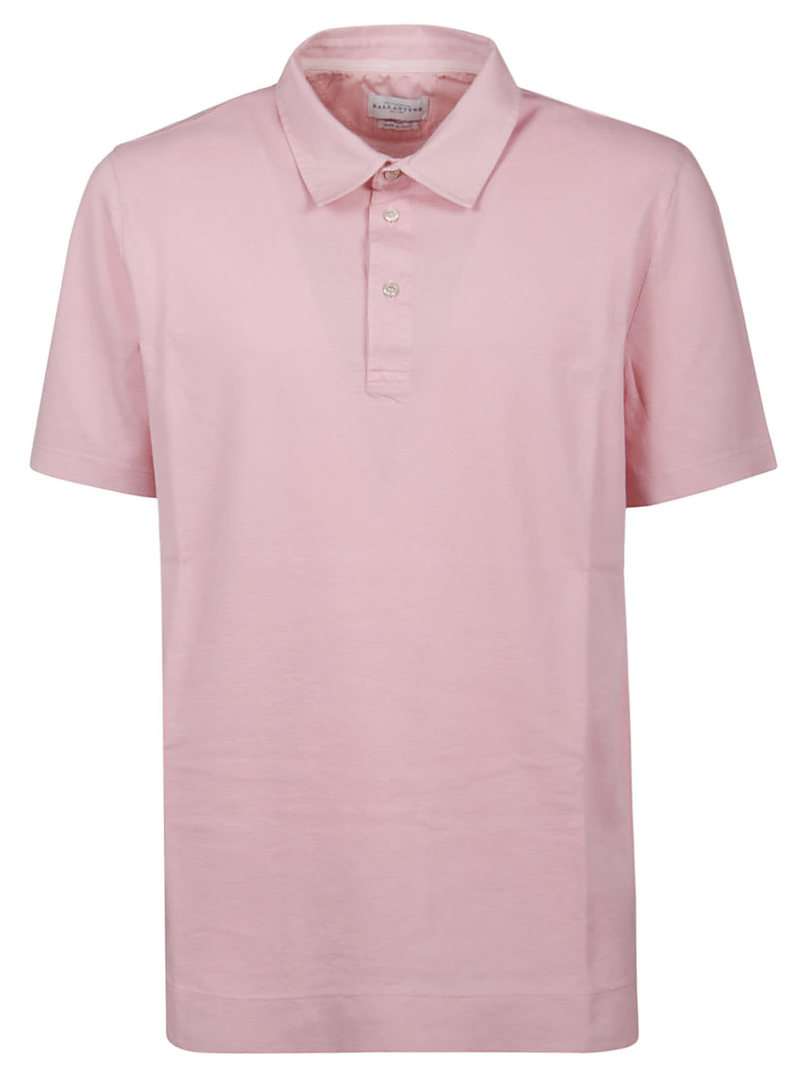 Ballantyne Short Sleeve Polo Shirt In English Rose