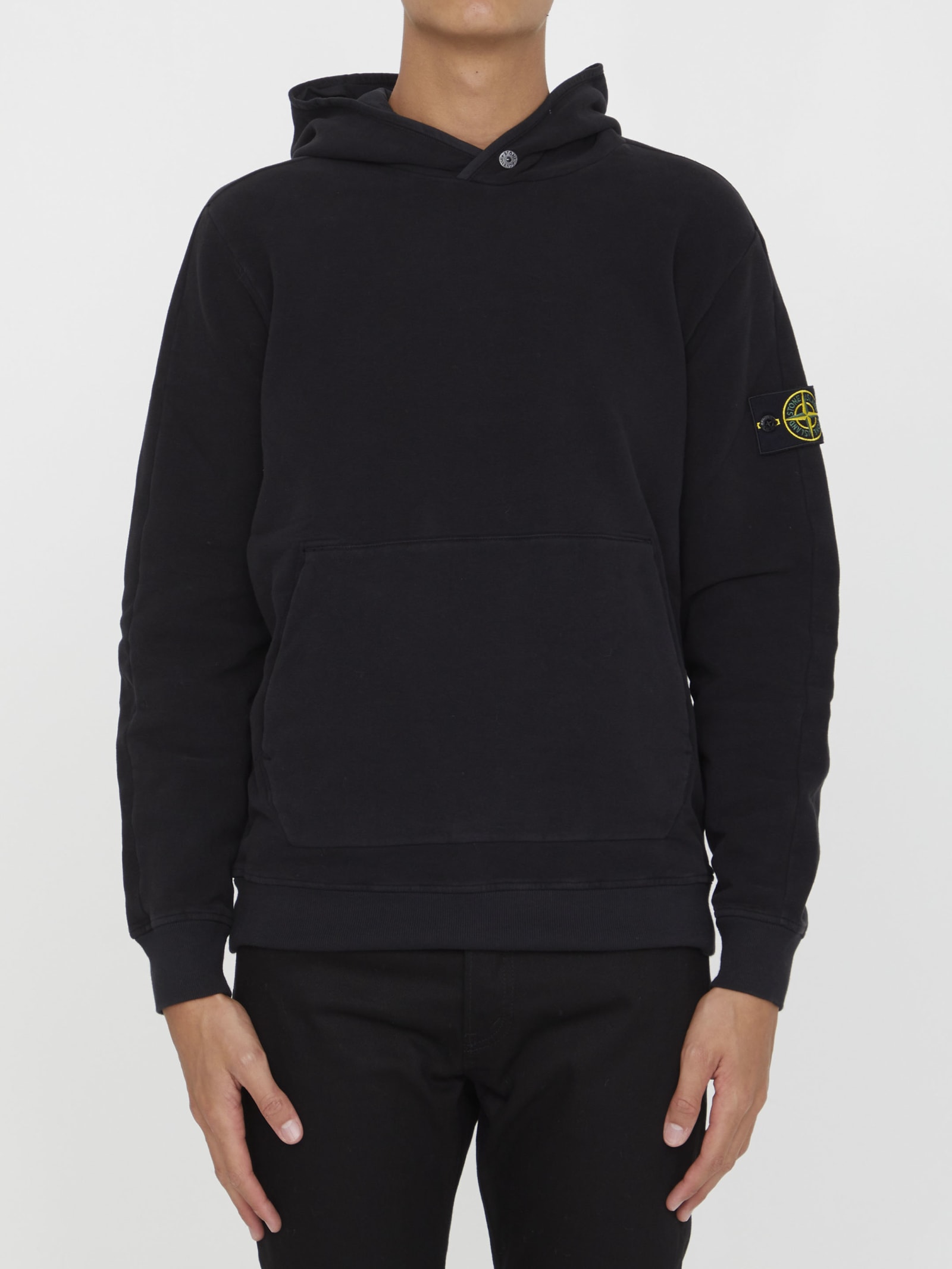 Stone Island Sweaters In Nero