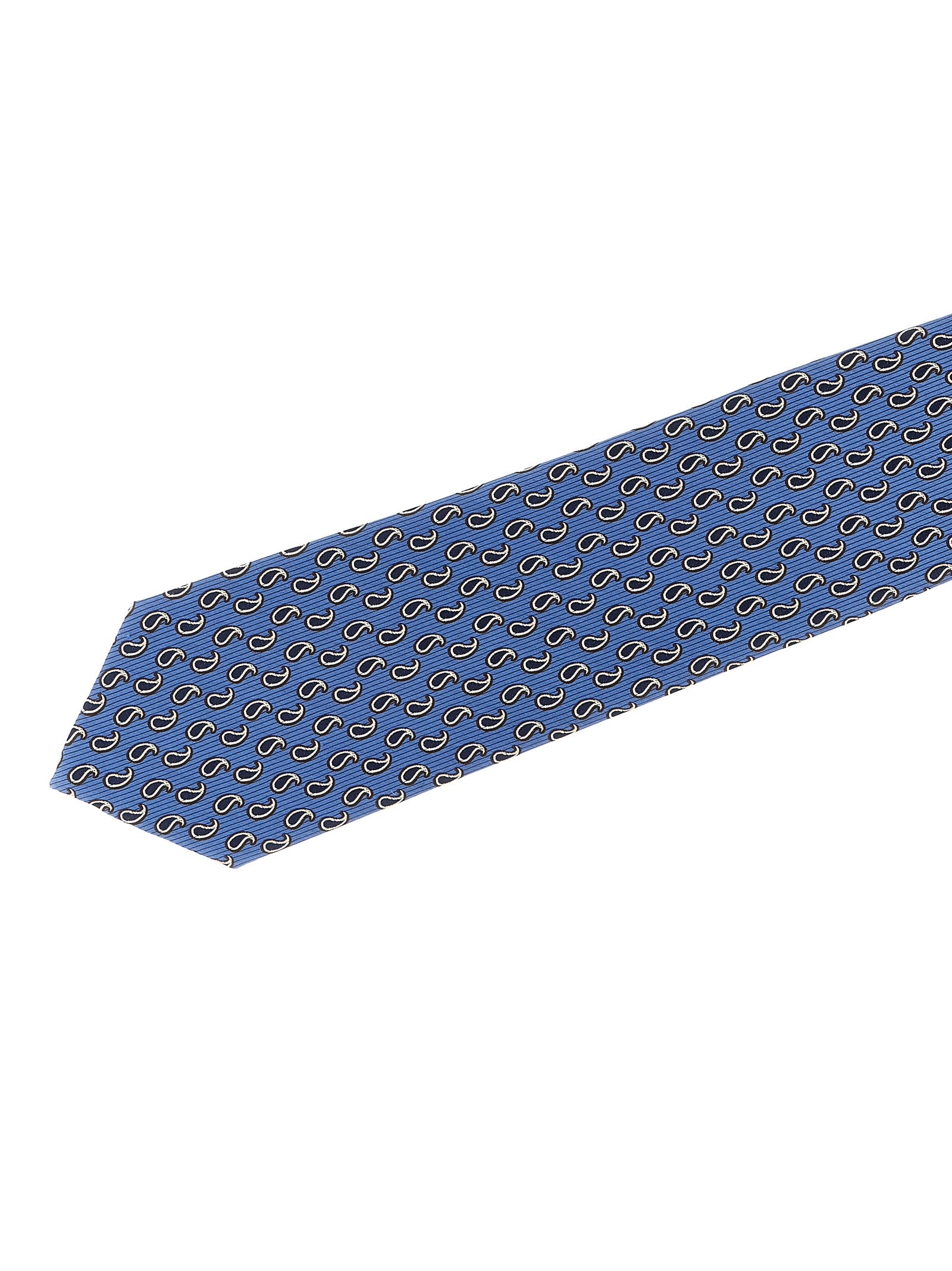 Brioni Jacquard Tie Ties And Papillon Blue In Blue