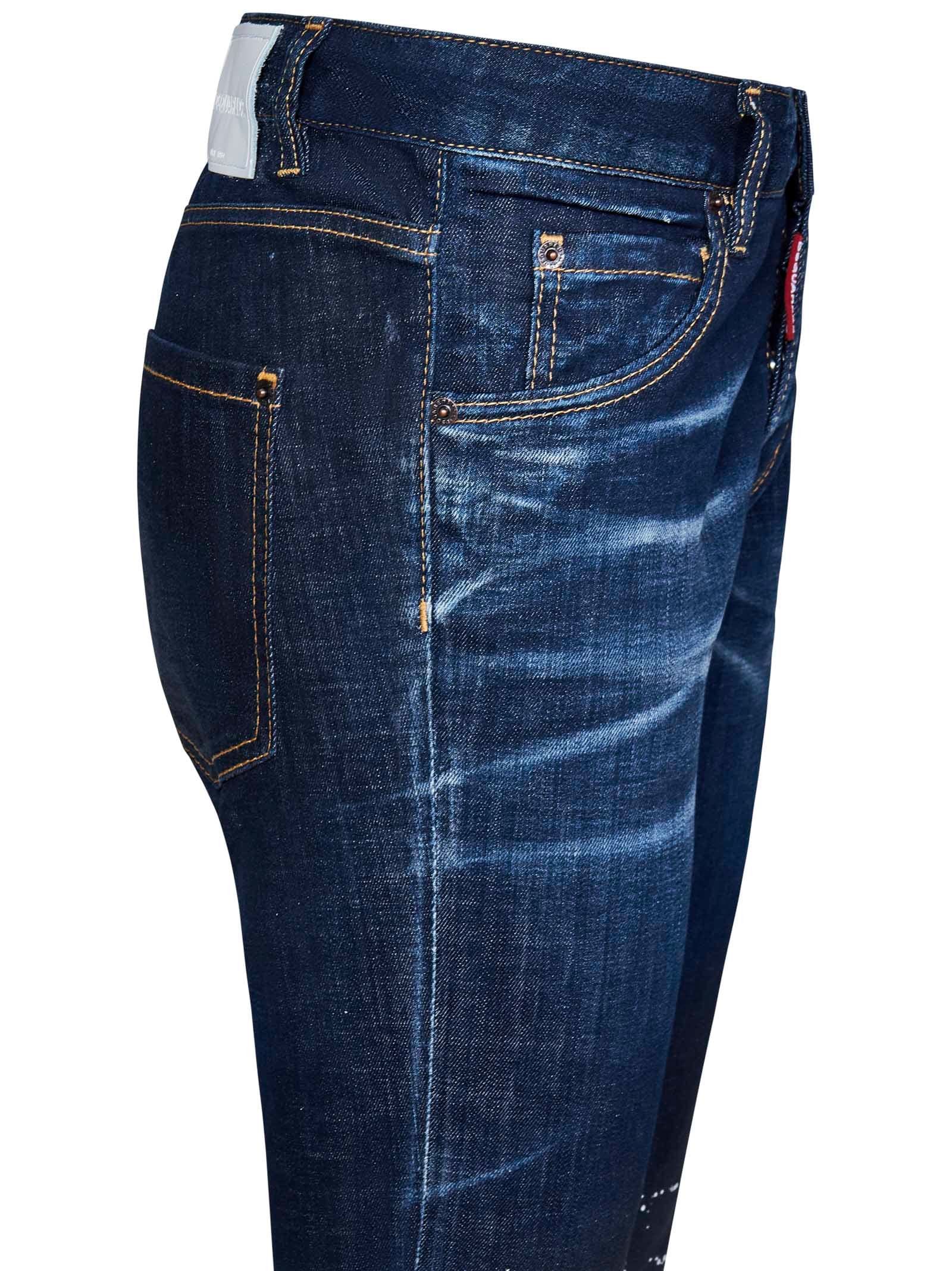 Shop Dsquared2 Dark Snow Wash Sharpei Jeans In Blue