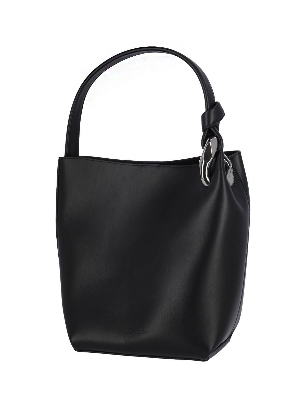 Jw Anderson Croner Bucket Bag In Black