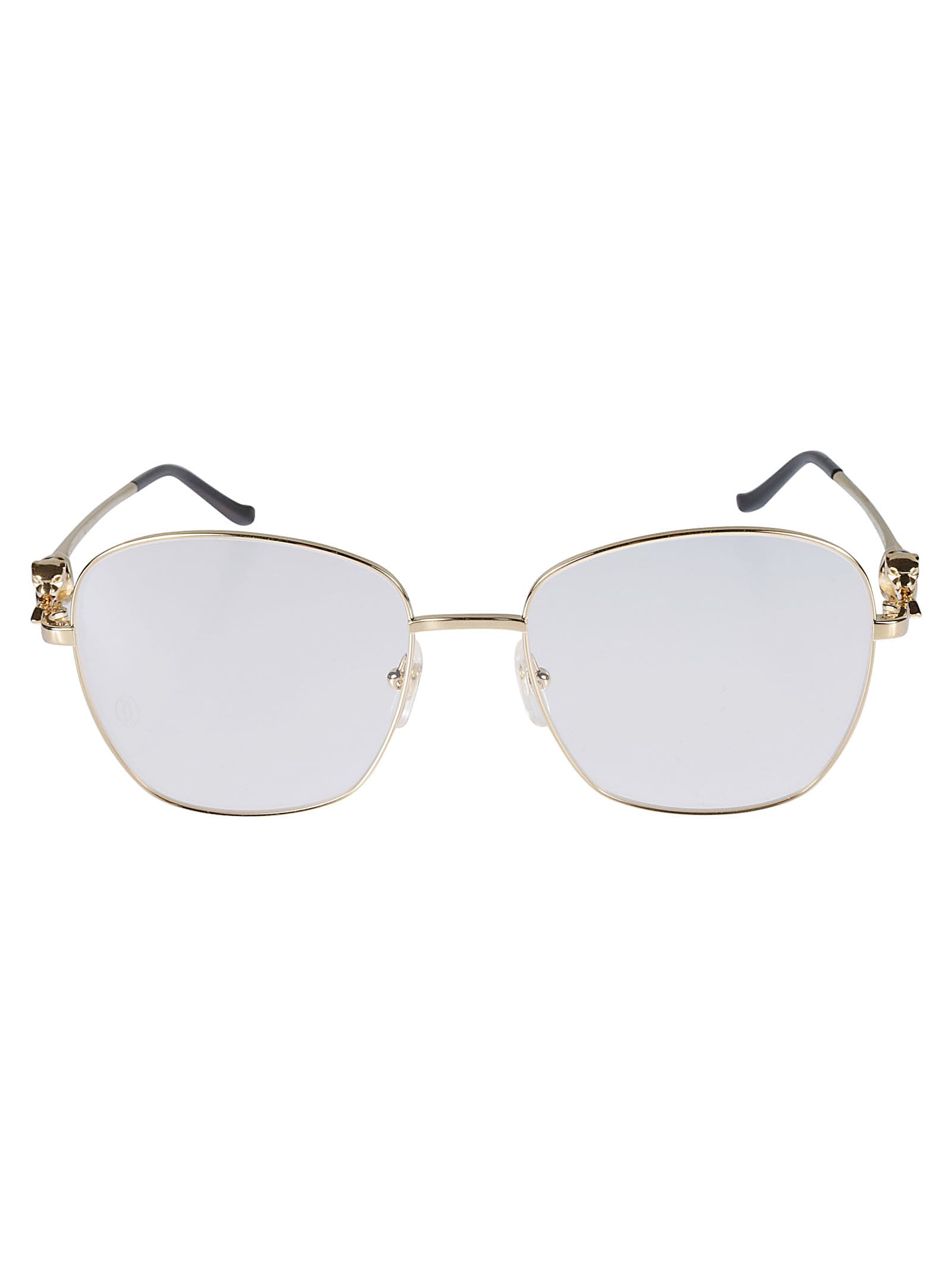 Shop Cartier Classic Optical Glasses In Gold