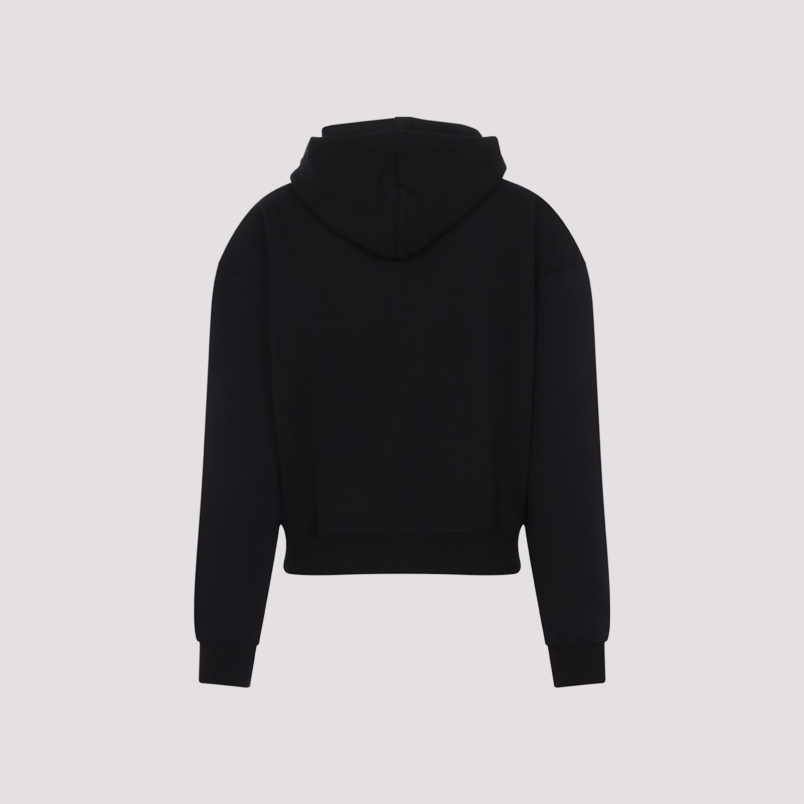 Jacquemus The Gros Grain Zip-up Hooded Sweatshirt In Black
