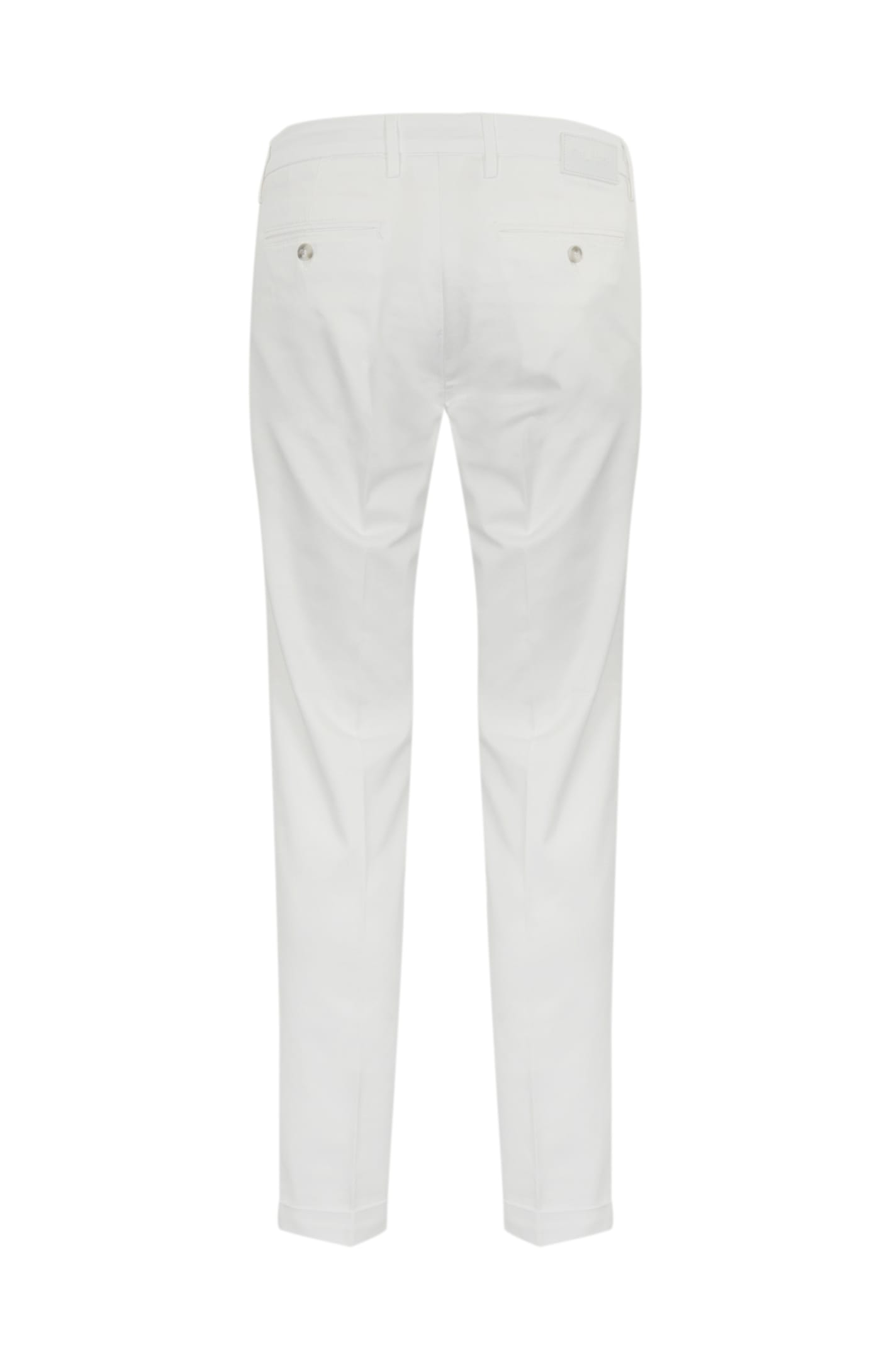 Re-hash Mucha Chino Trousers In Cotton In Bianco