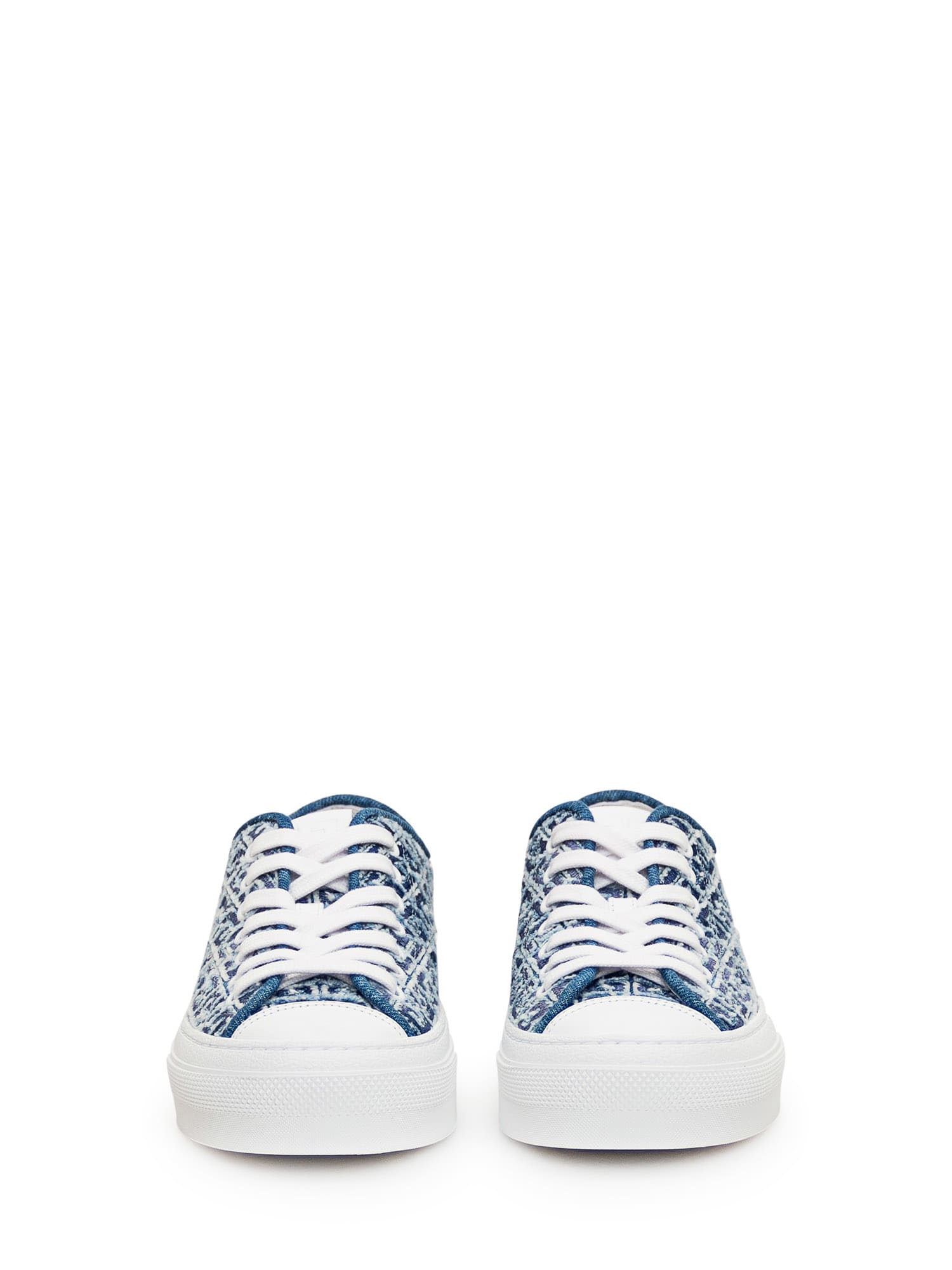 Shop Givenchy City Low Sneaker In Medium Blue