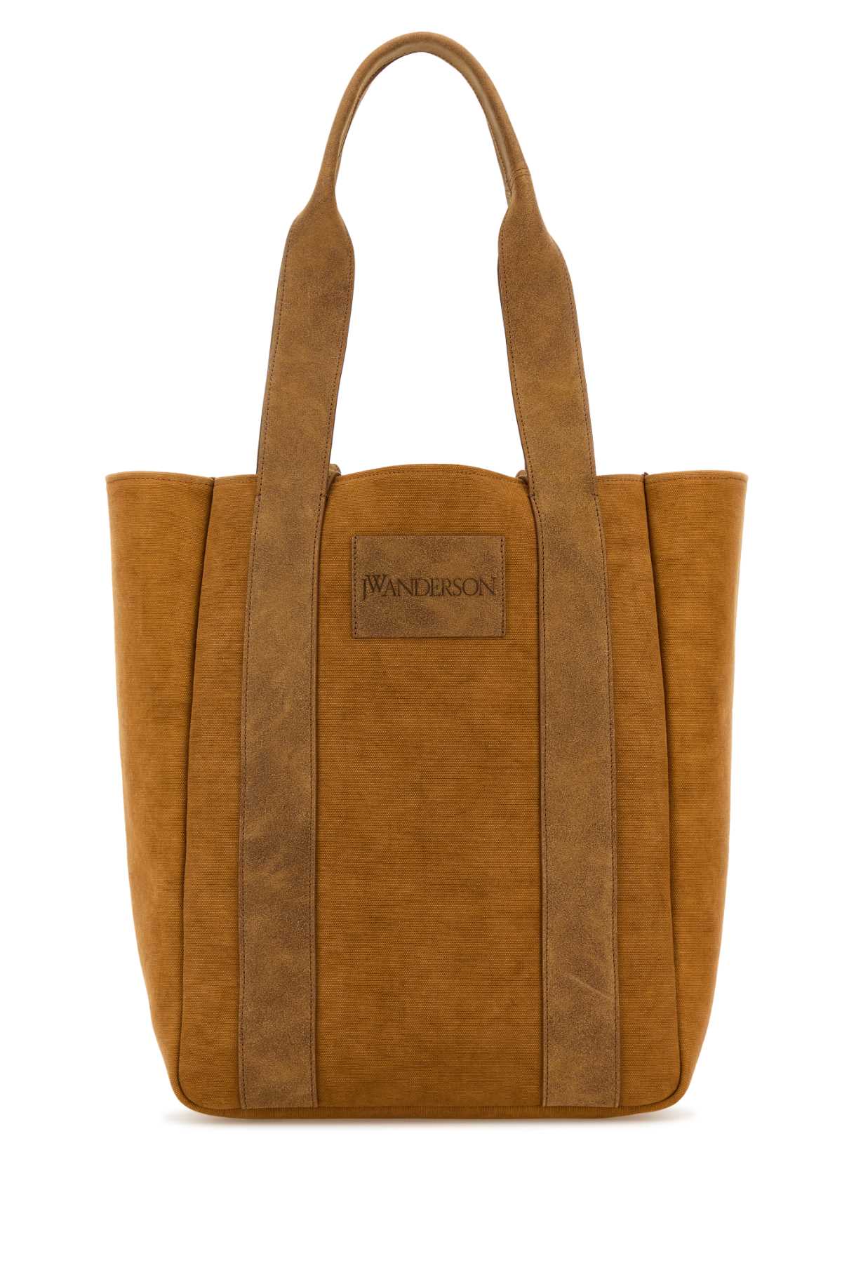 Shop Jw Anderson Camel Canvas Workwear Shopping Bag In Caramel