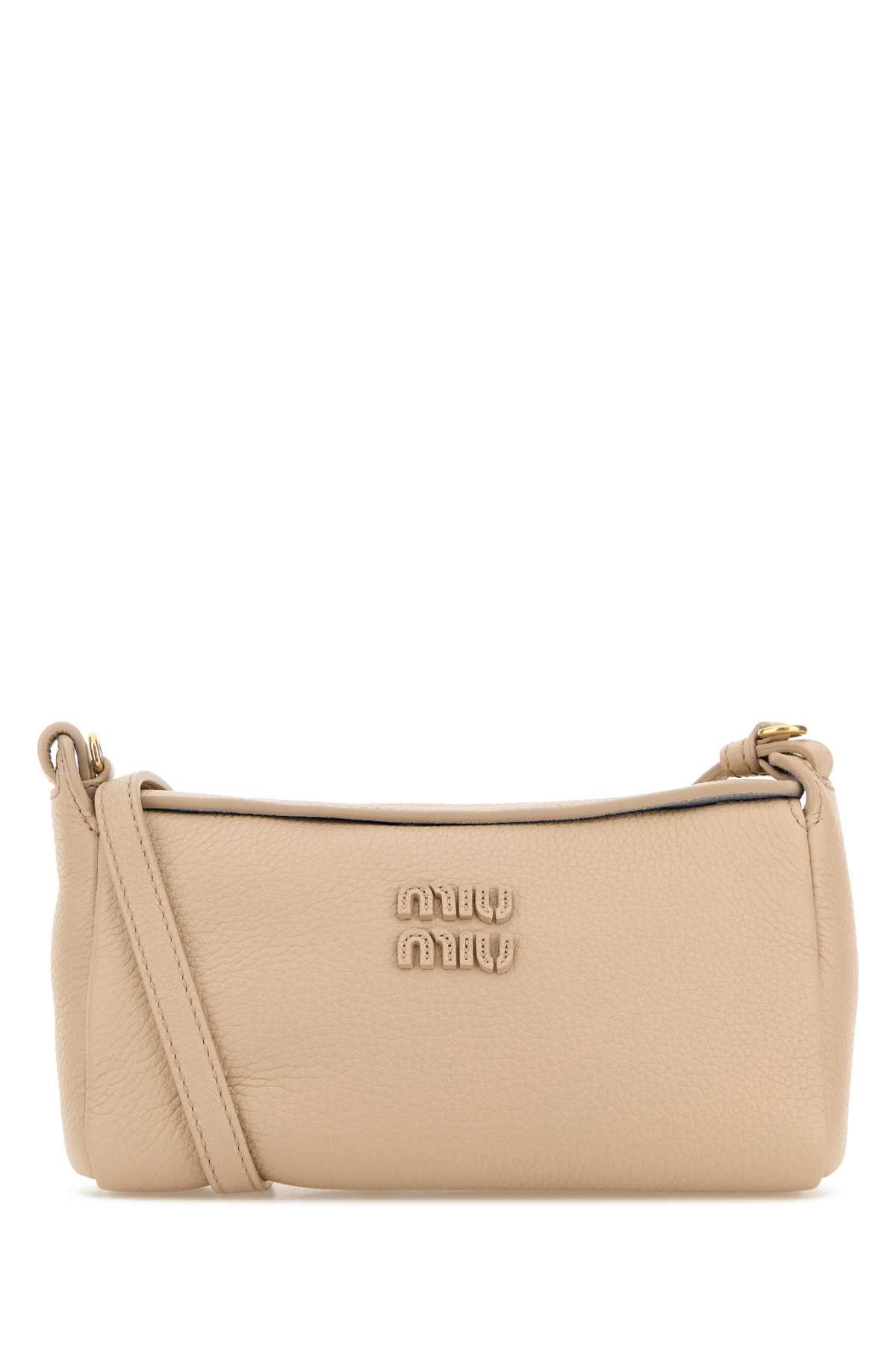 Miu Miu Sand Leather Crossbody Bag