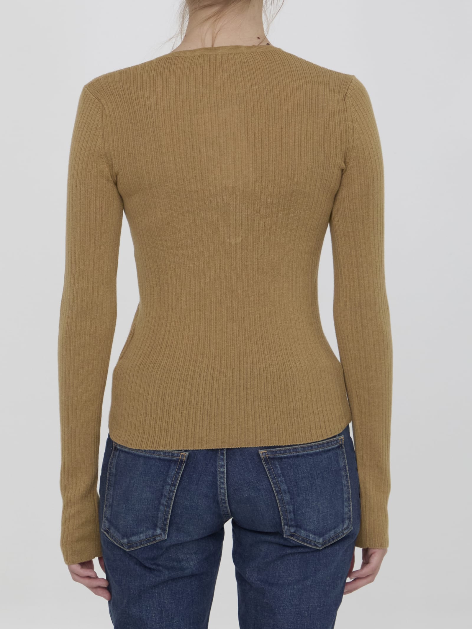 Shop Max Mara Urlo Top In Beige